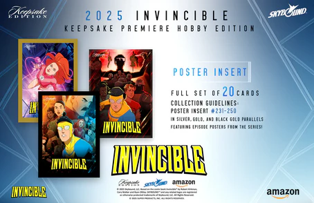 Invincible Season 1 2025 Keepsake Premiere Trading Cards Blaster Box (10/29/2025) - Image 8