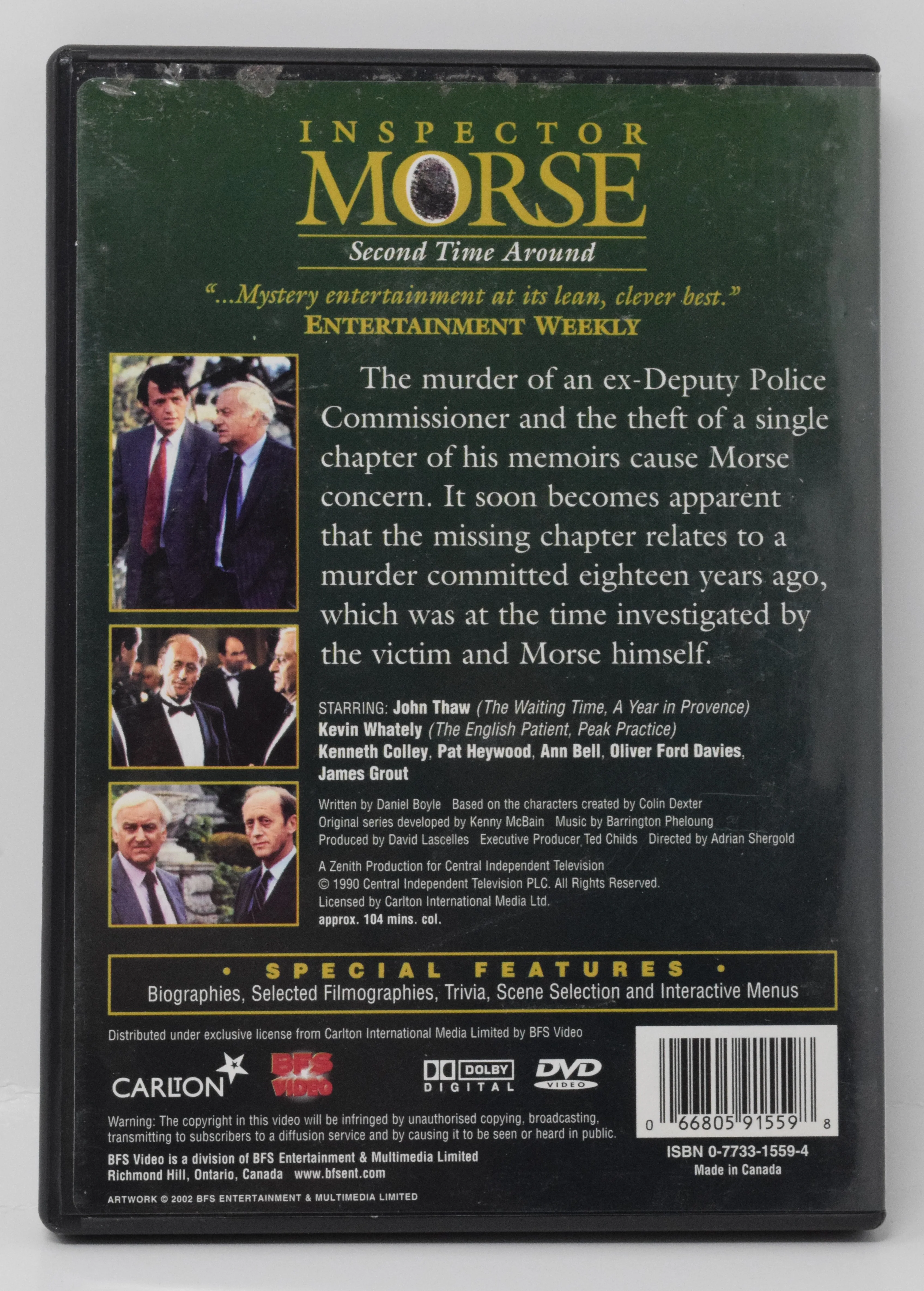 John Thaw as Inspector Morse Second Time Around DVD - Image 2