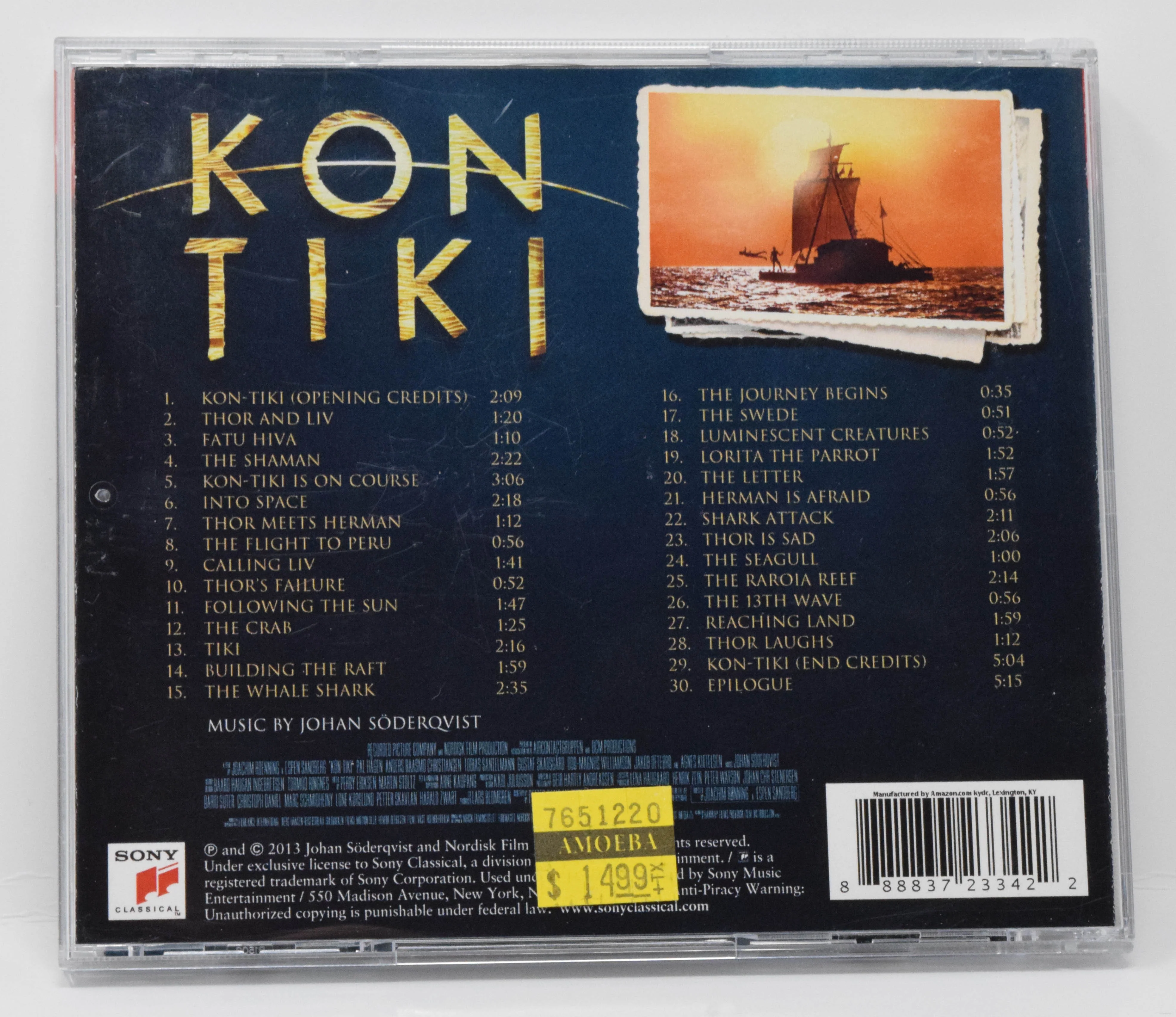 Kon Tiki Soundtrack CD Johan Soderqvist - Image 2