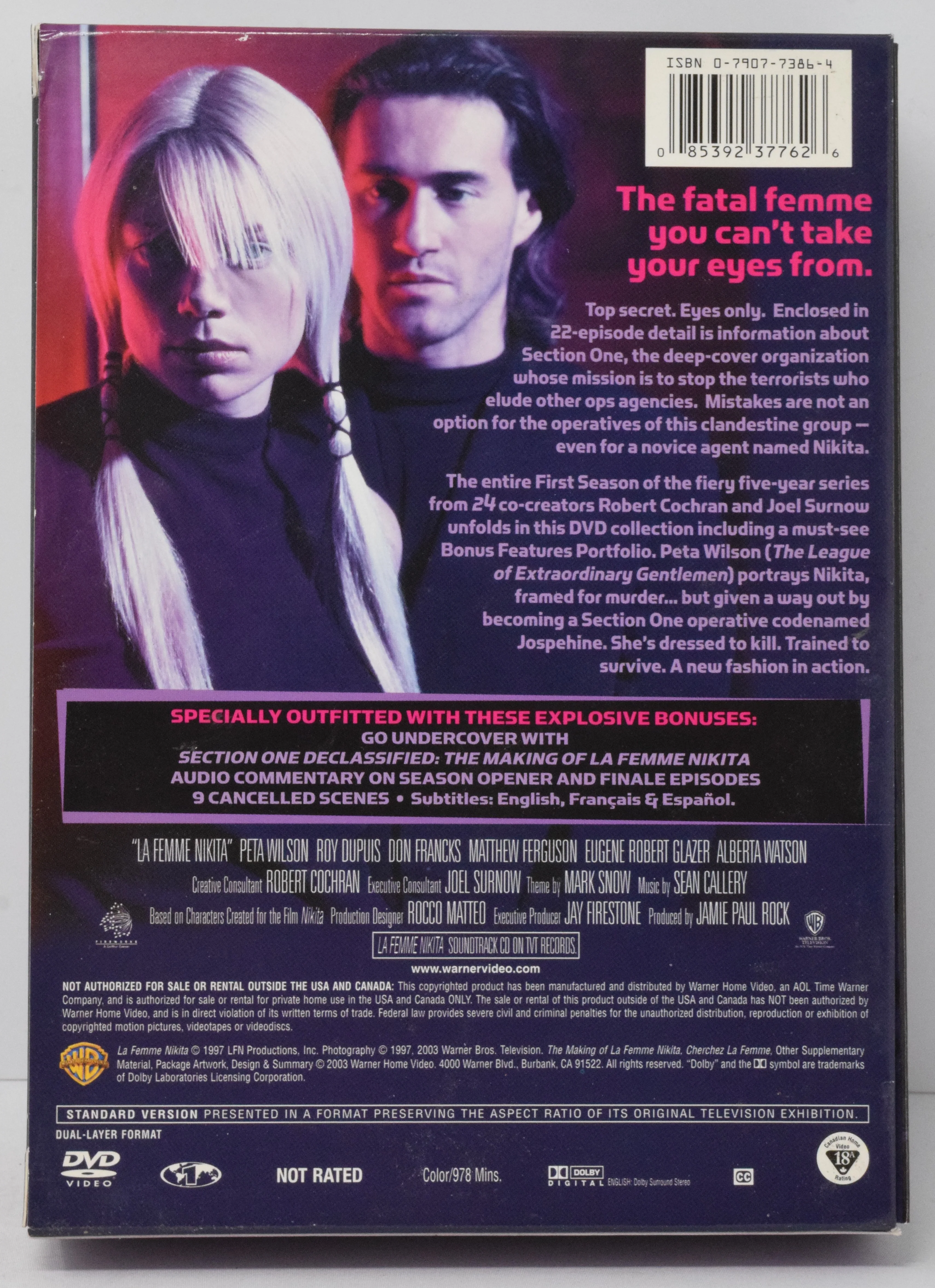 La Femme Nikita The Complete First Season DVD - Image 2