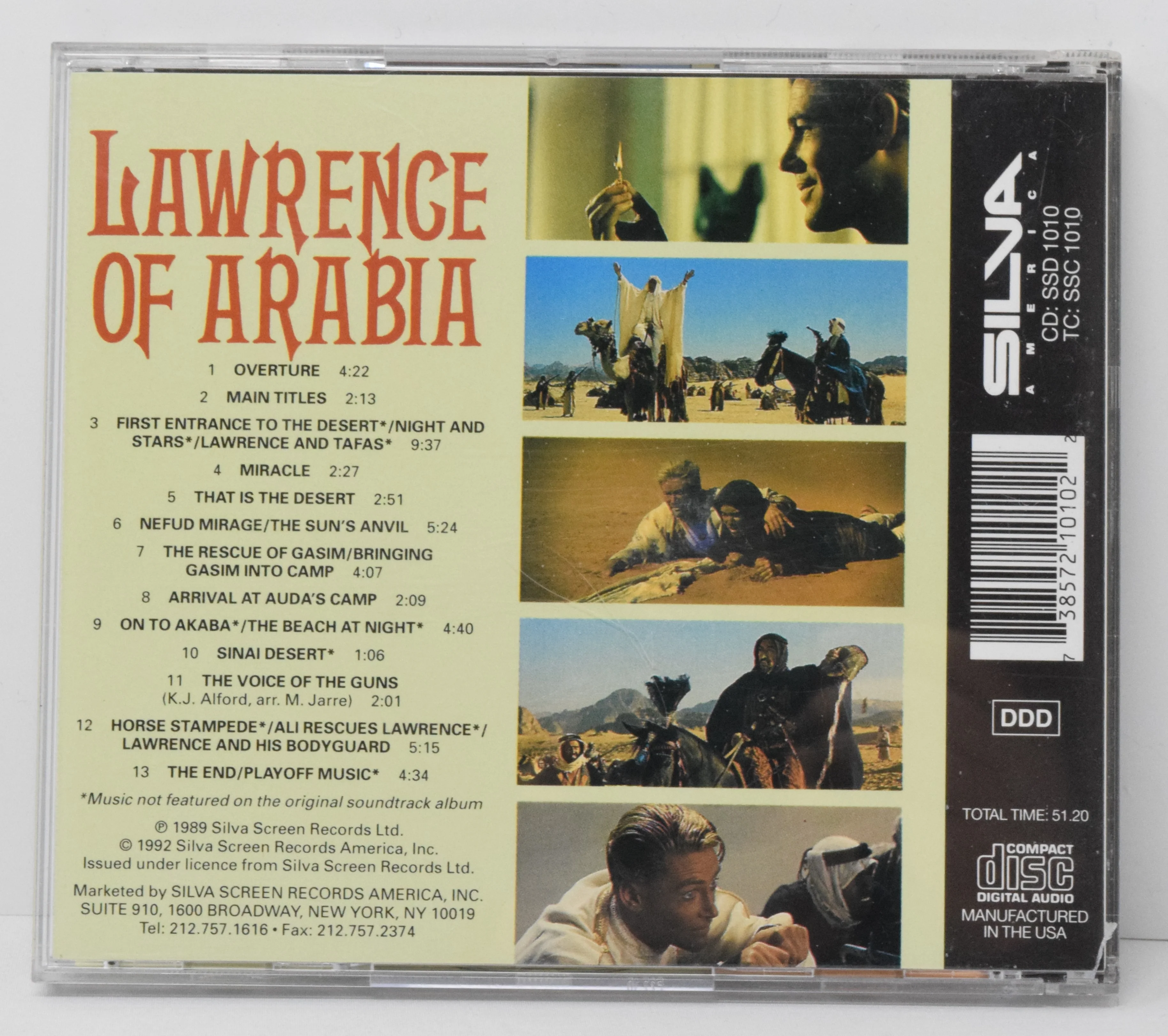 Lawrence Of Arabia Soundtrack CD Maurice Jarre Silva - Image 2