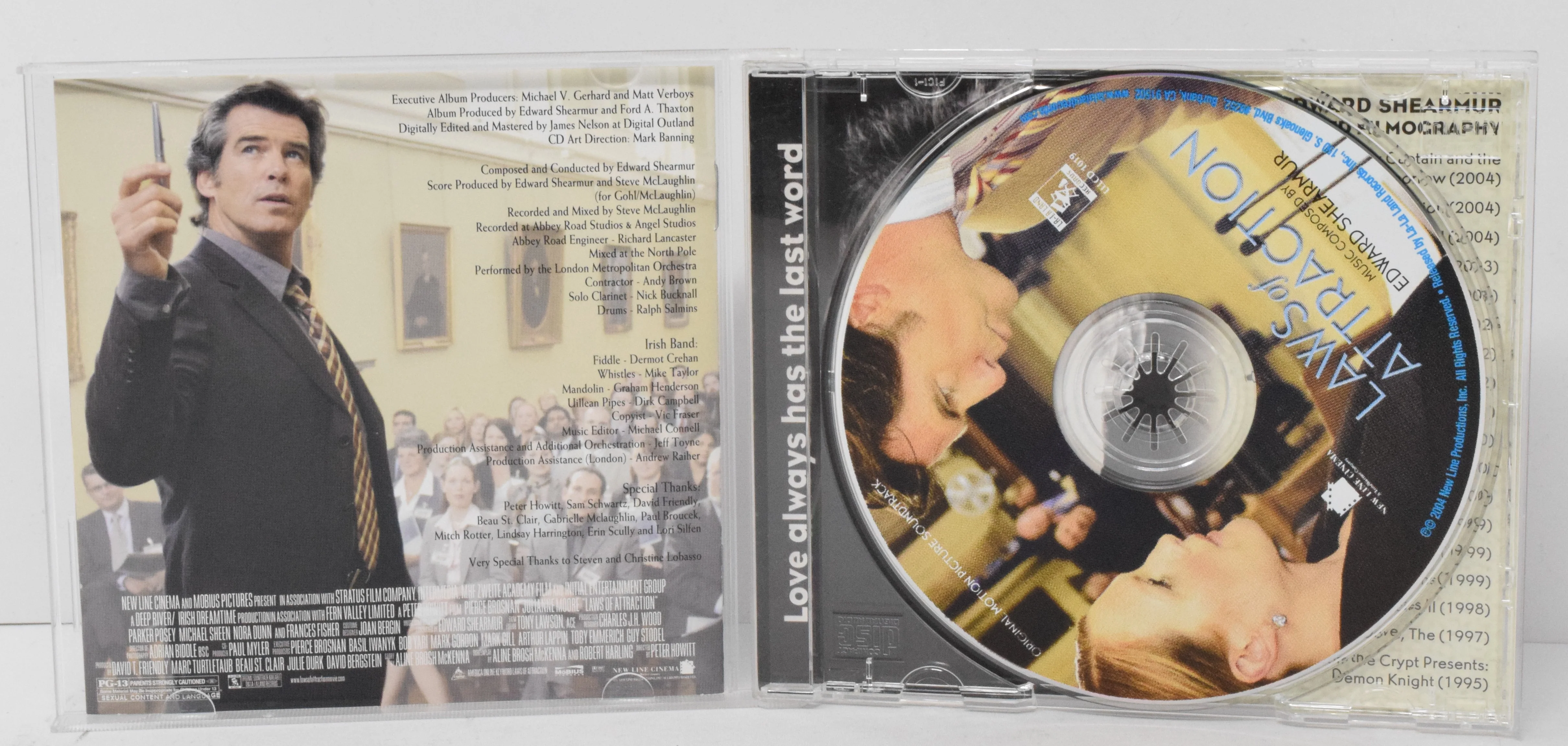 Laws Of Attraction Soundtrack CD Edward Shearmur  La-La Land - Image 3