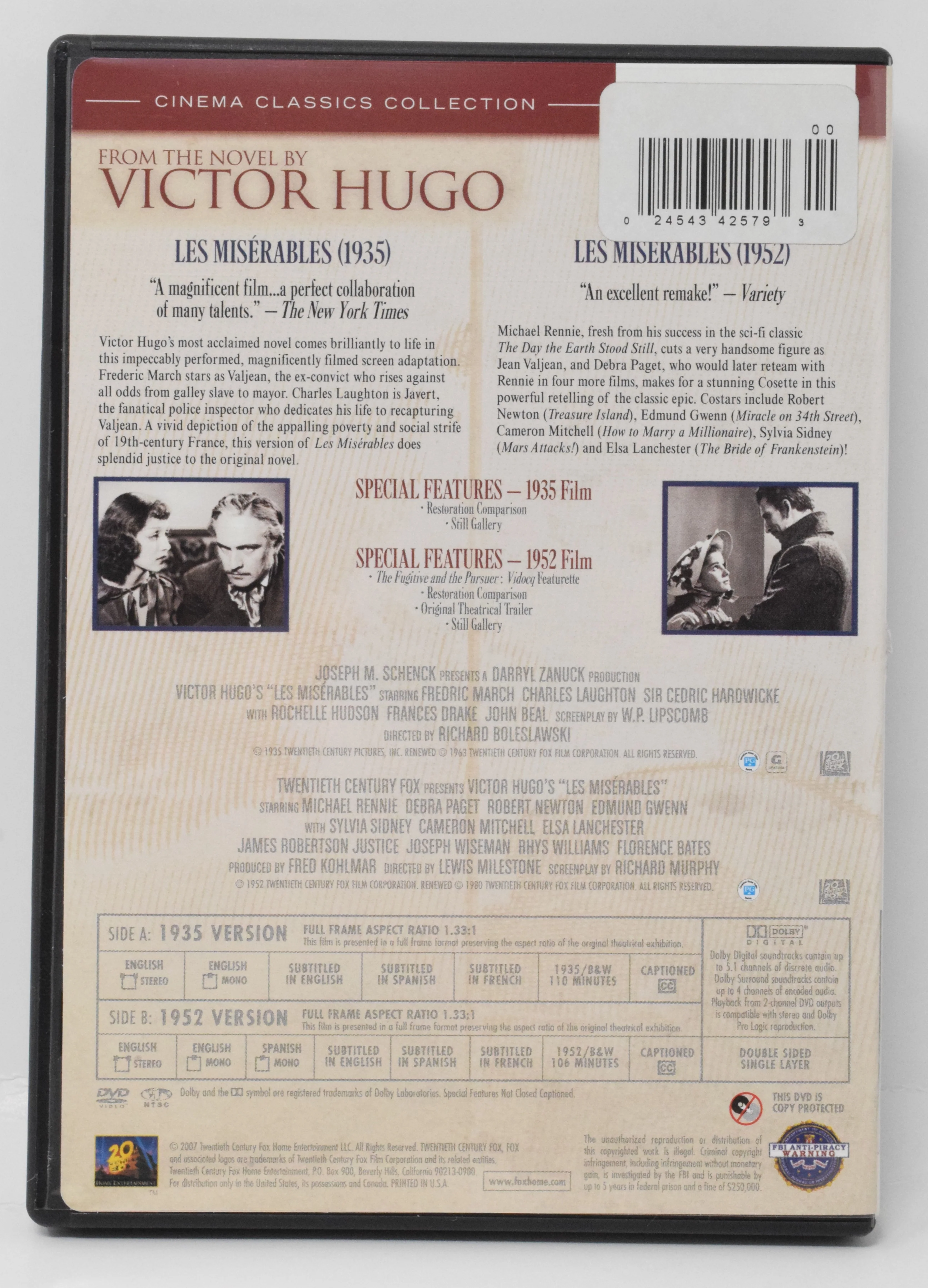 Les Miserables DVD Cinema Classics Collection - Image 2