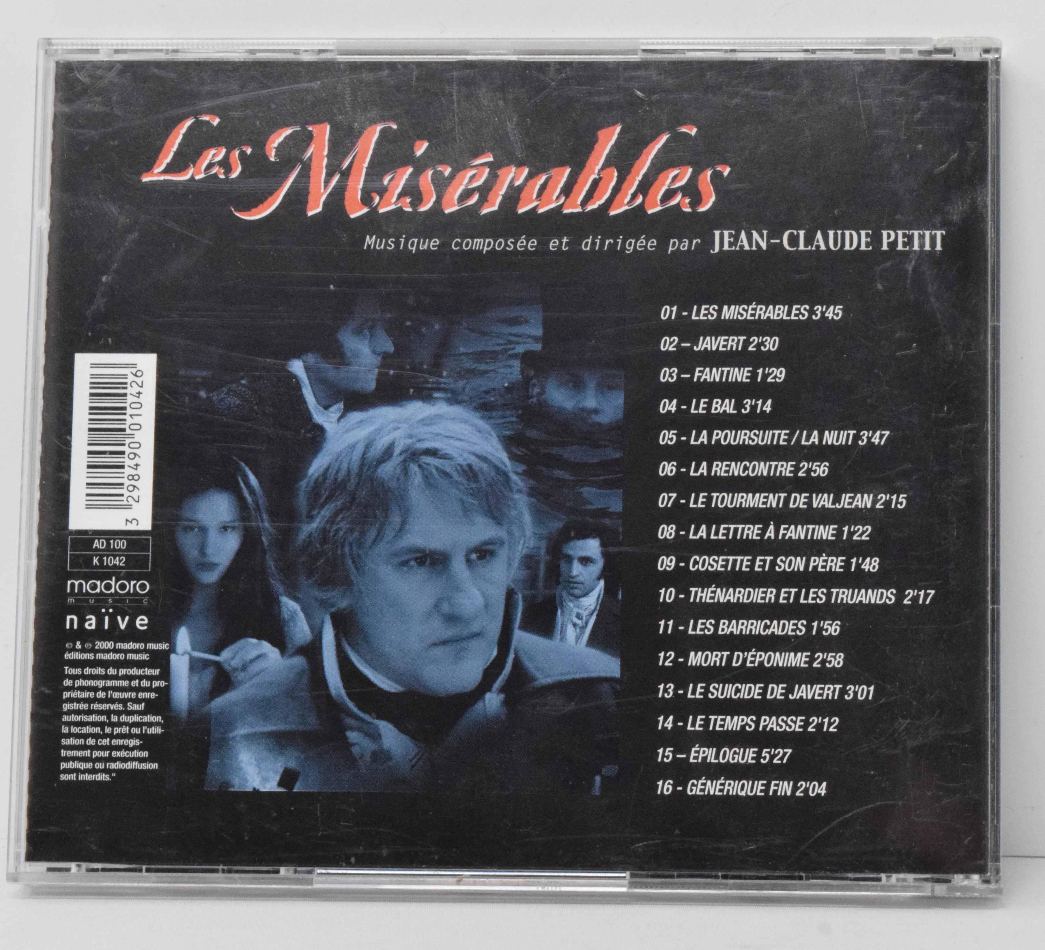Les Miserables Soundtrack CD Jean Claude Petit Madoro - Image 2