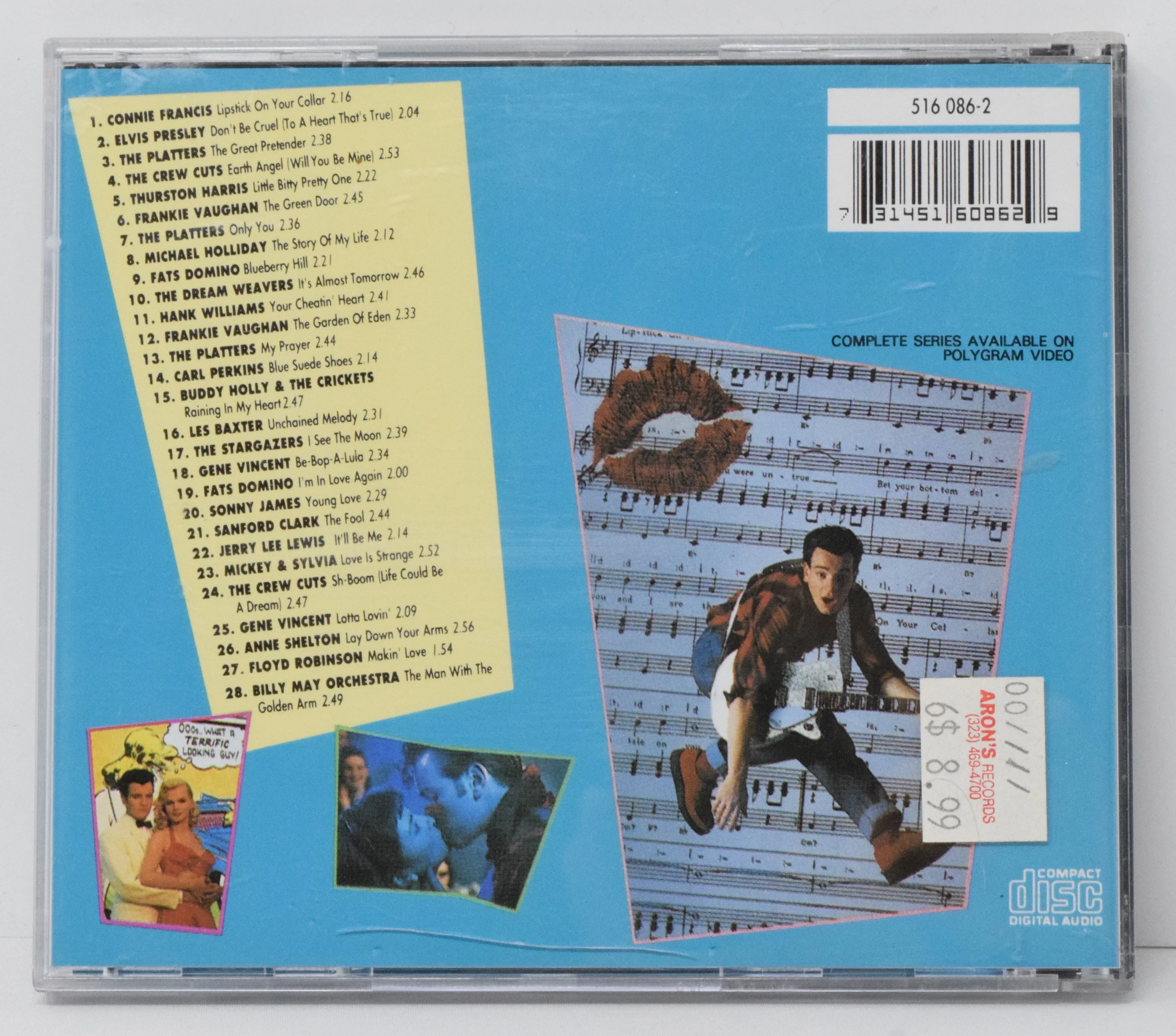 Lipstick On Your Collar Soundtrack CD Elvis Presley Connie Francis Buddy Holly - Image 2