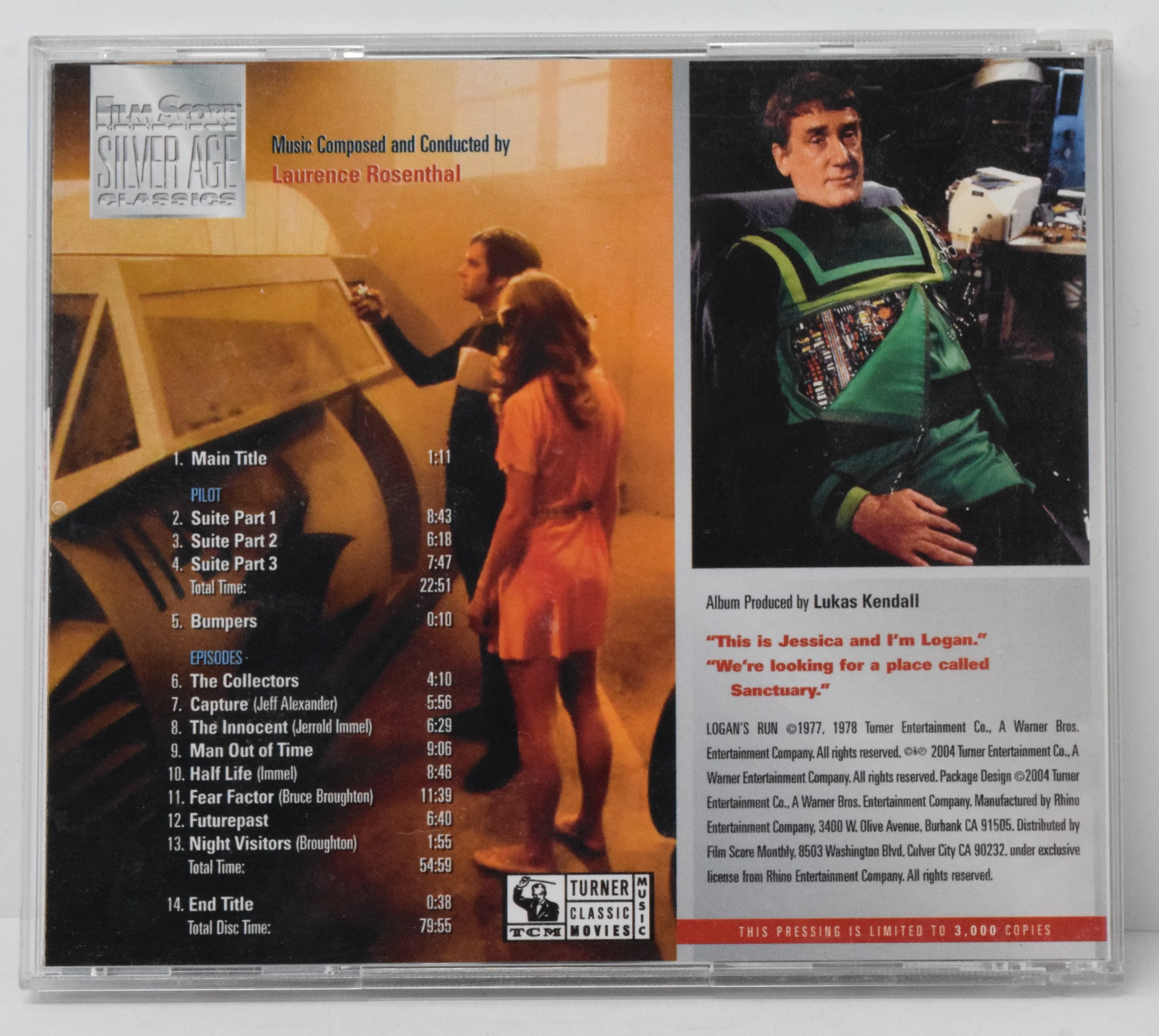Logan’s Run Soundtrack CD Laurence Rosenthal FSM Silver Age LTD 3000 - Image 2