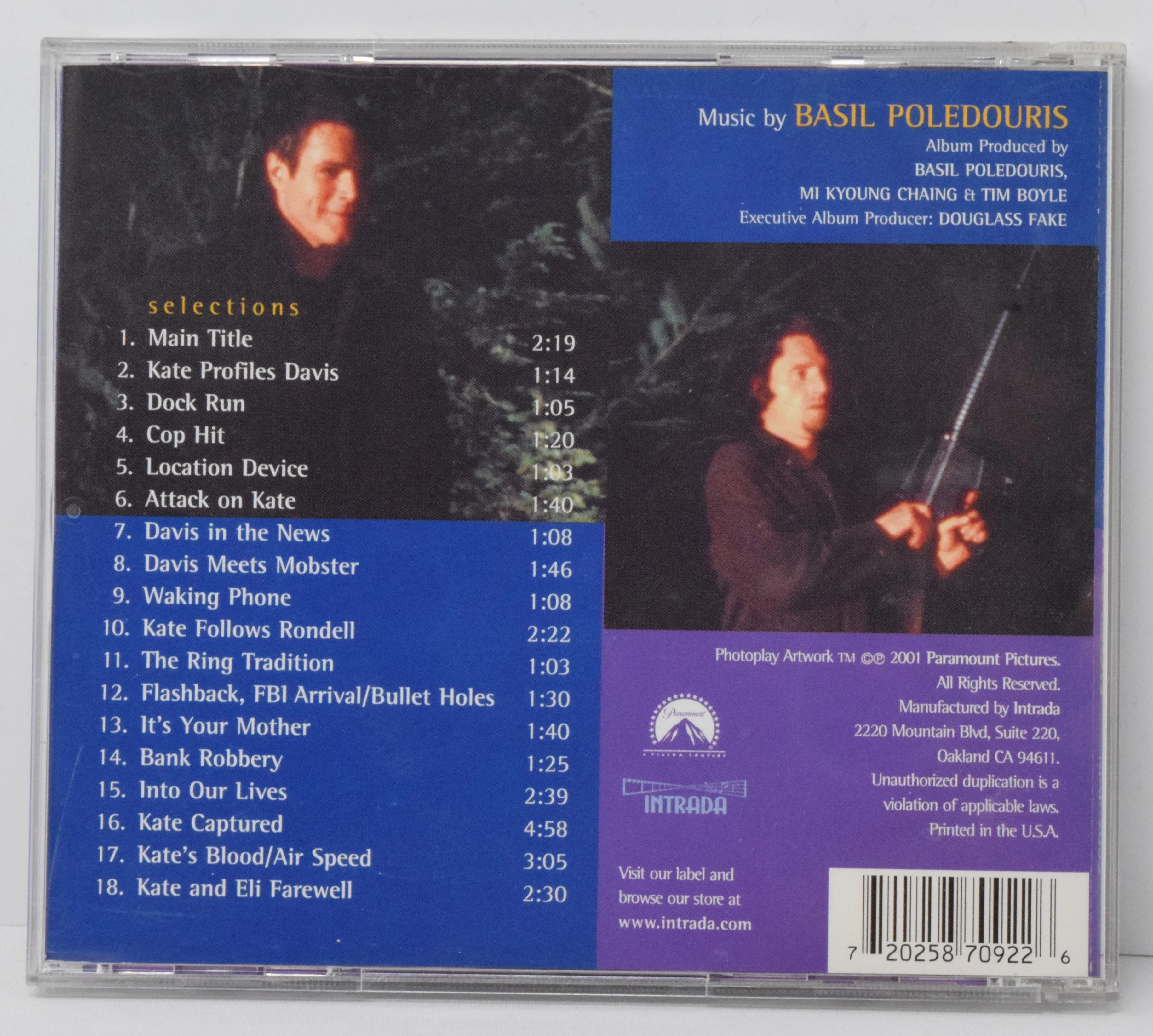 Love And Treason Soundtrack CD Basil Poledouris Intrada - Image 2