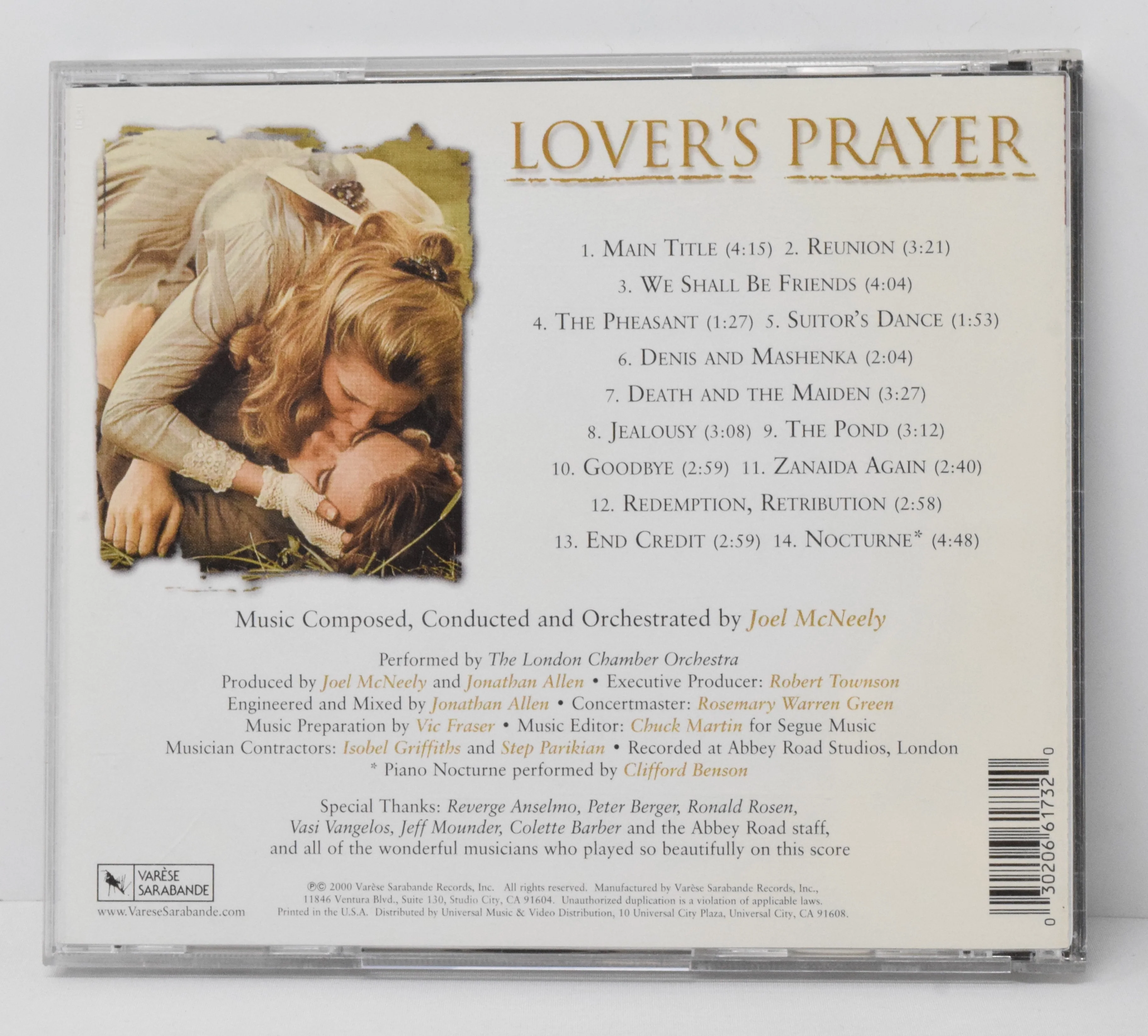 Lovers Prayer Soundtrack CD Joel McNeely Varese - Image 2
