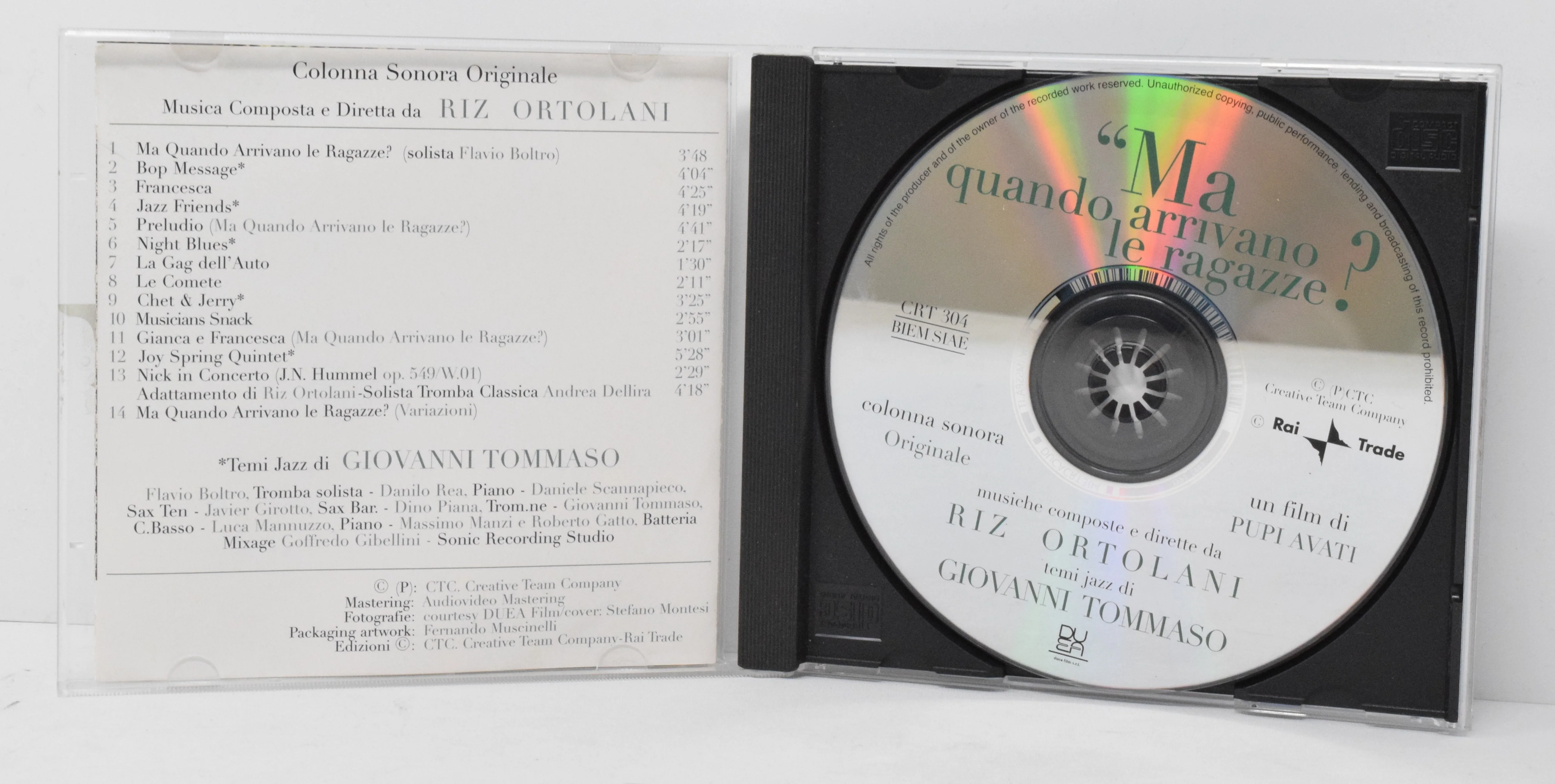 Ma Quando Arrivano Le Ragazze Soundtrack CD Riz Ortolani Rai - Image 3