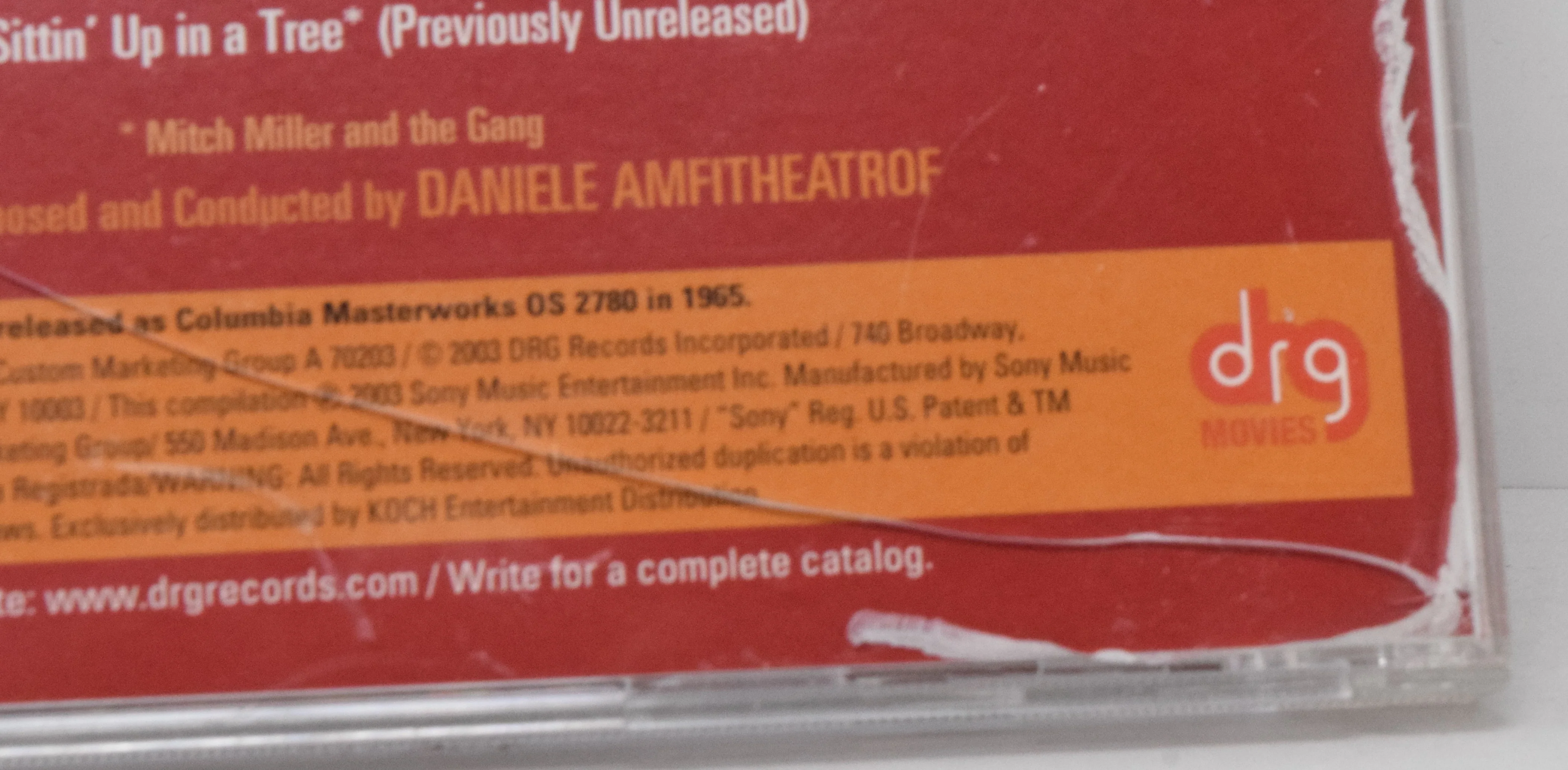 Major Dundee Soundtrack CD Daniele Amfitheatrof DRG - Image 3