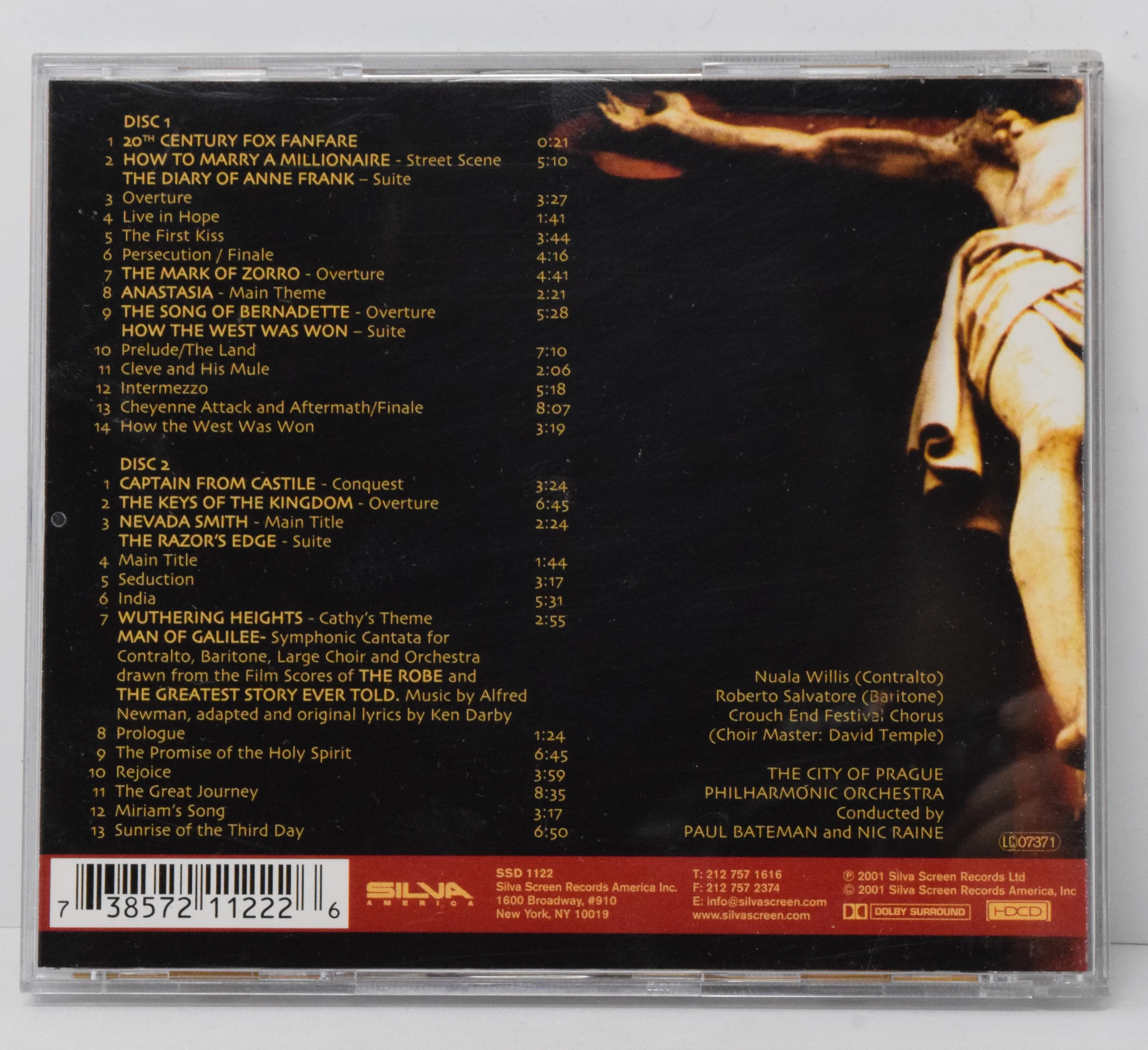 Man Of Galilee Soundtrack CD Alfred Newman Silva - Image 2