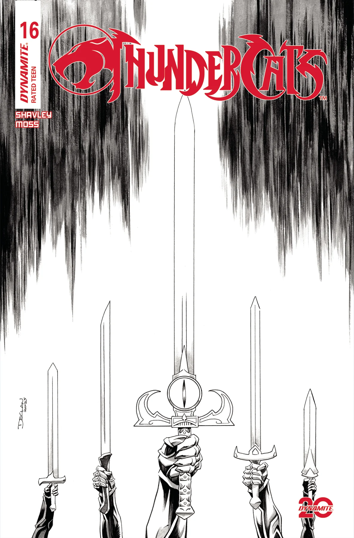 Thundercats #16 P 1:10 Declan Shalvey Line Art (05/21/2025) Dynamite