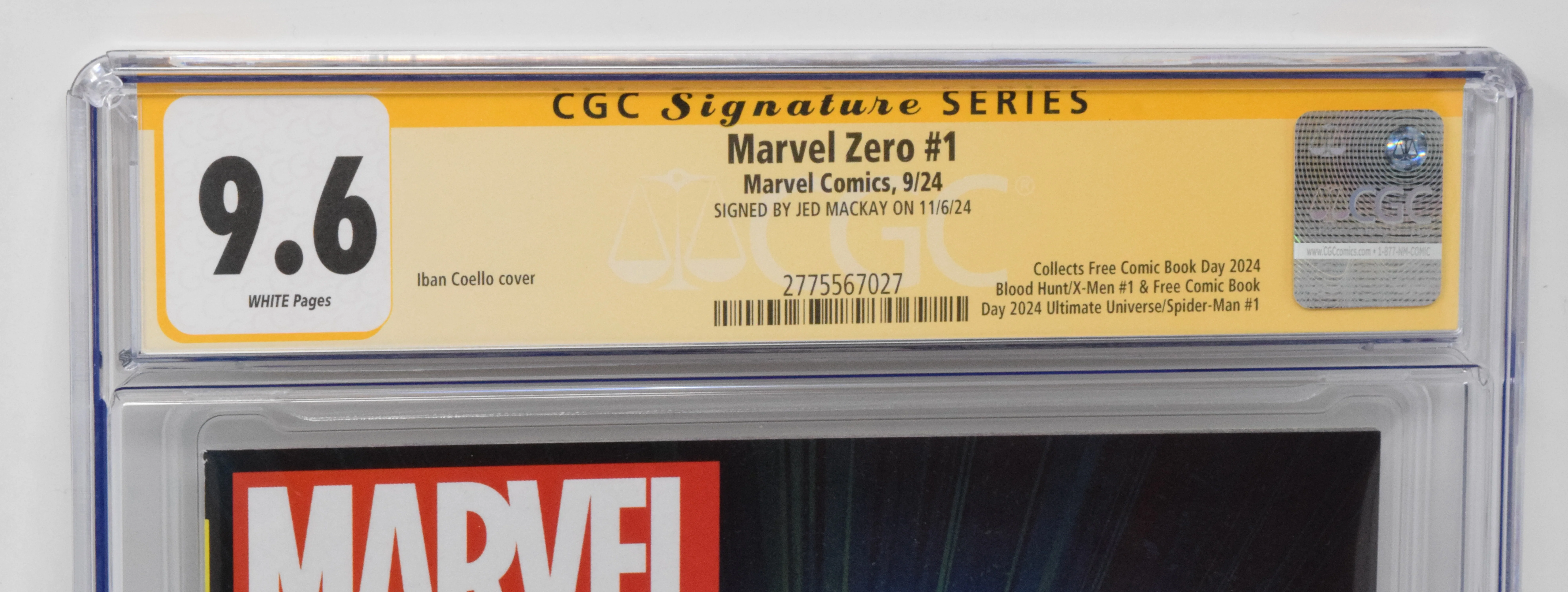 Marvel Zero [2024] #1 A Marvel 2024 Iban Coello CGC SS 9.6 SIGNED Jed MacKay - Image 3