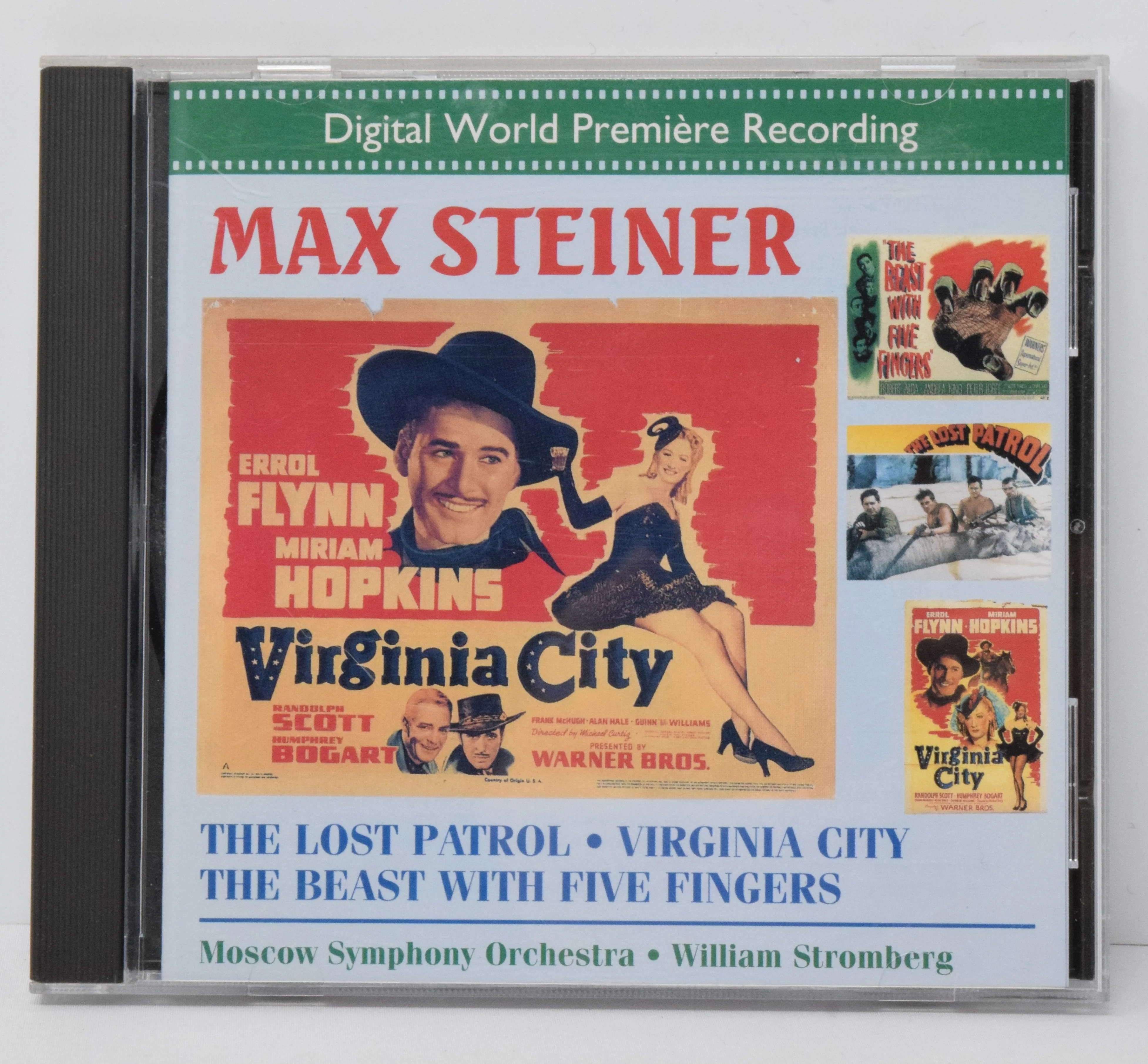Max Steiner The Lost Patrol Virginia City Soundtrack CD William Stromberg