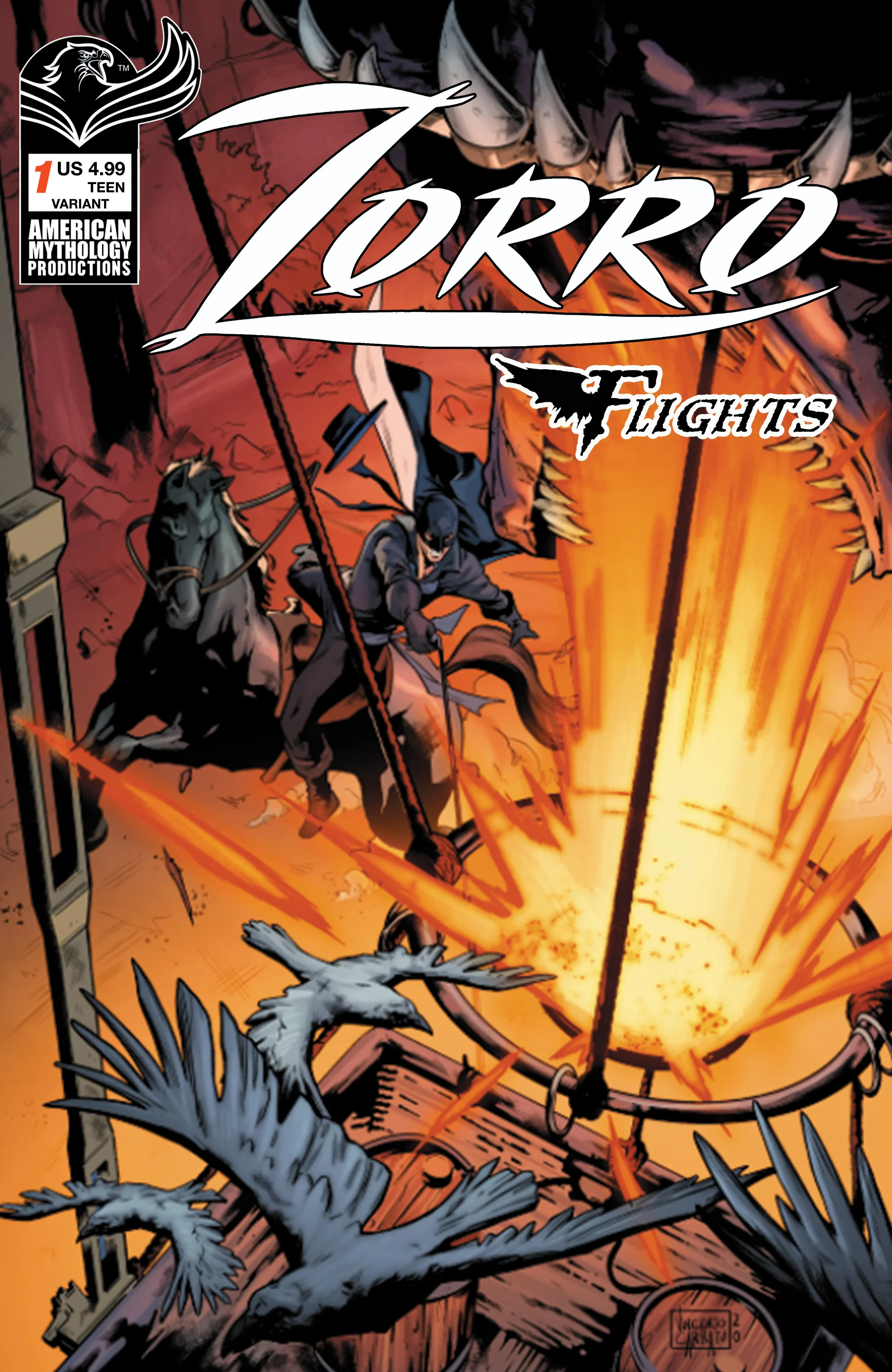 Zorro Flights #1 B Carratu (06/14/2023) American Mythology