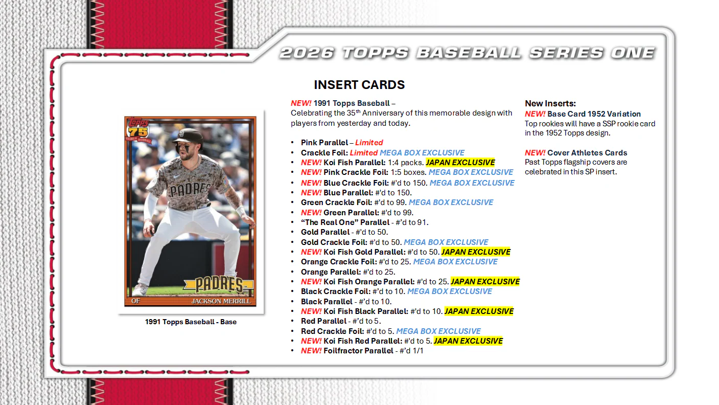 MLB Baseball Series 1 Trading Cards Topps 2026 Retail Tin (04/01/2026) - Image 9