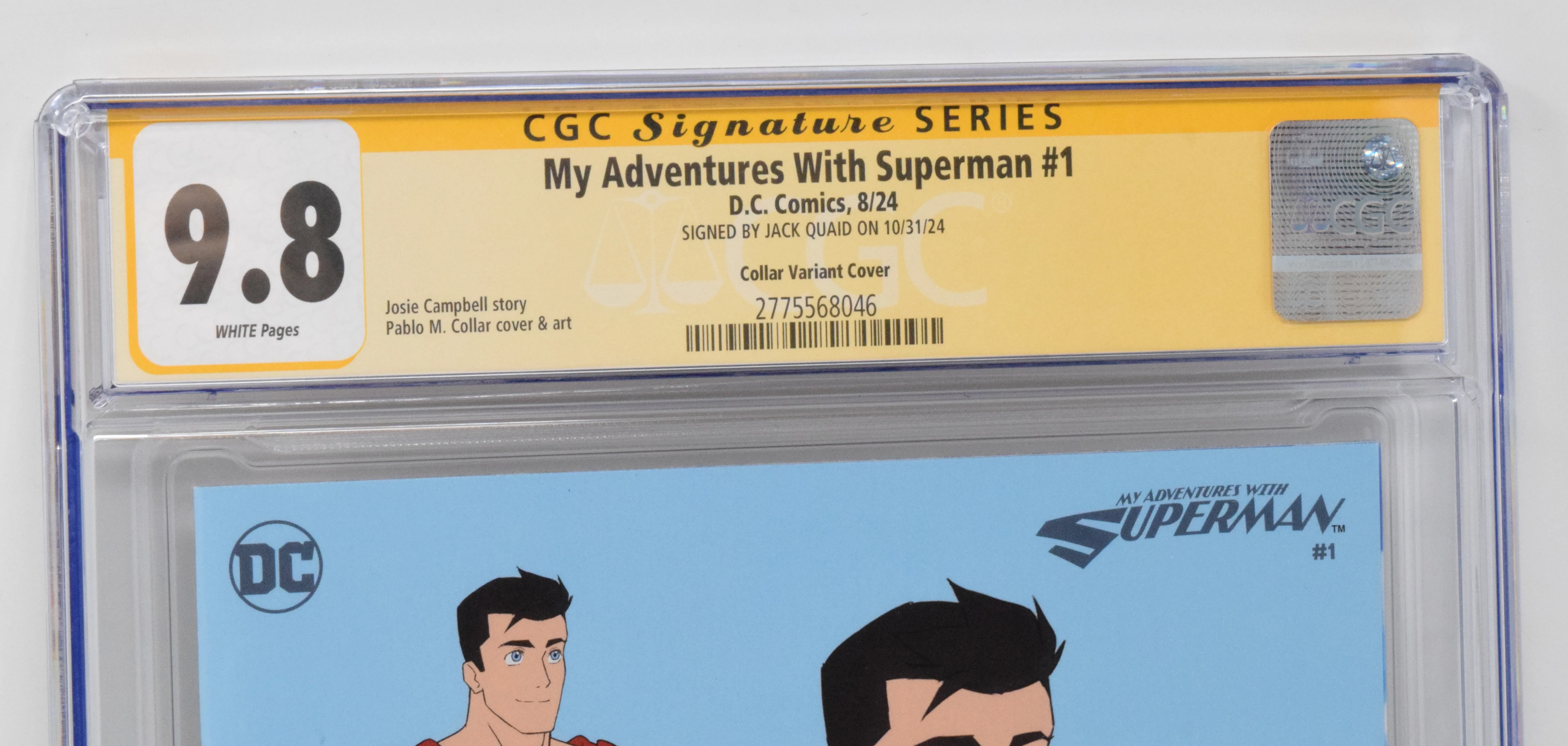 My Adventures With Superman #1 (Of 6) C DC 2024 Character Design CGC SS 9.8 SIGNED Jack Quaid - Image 3