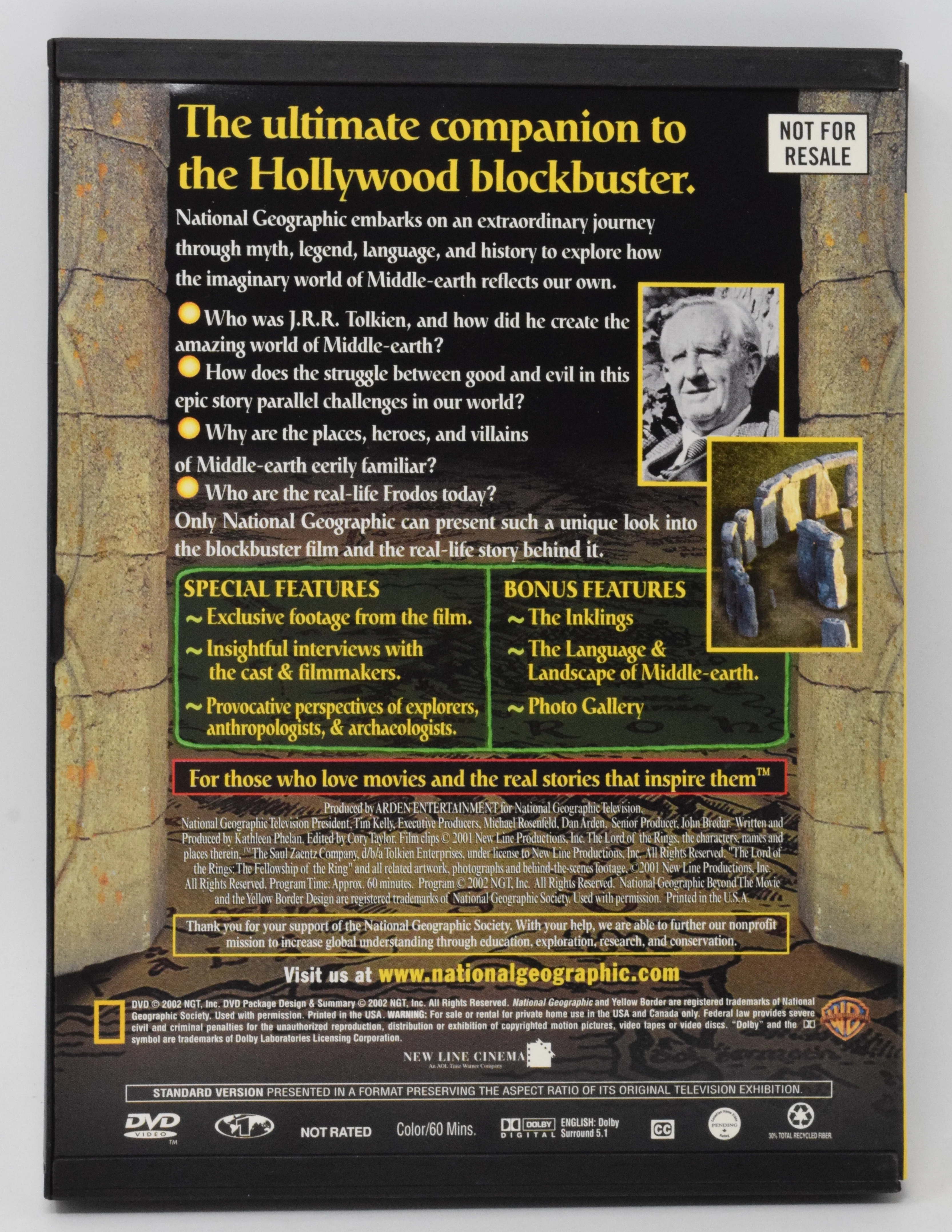 National Geographic Beyond the Movie The Lord of the Rings DVD - Image 2
