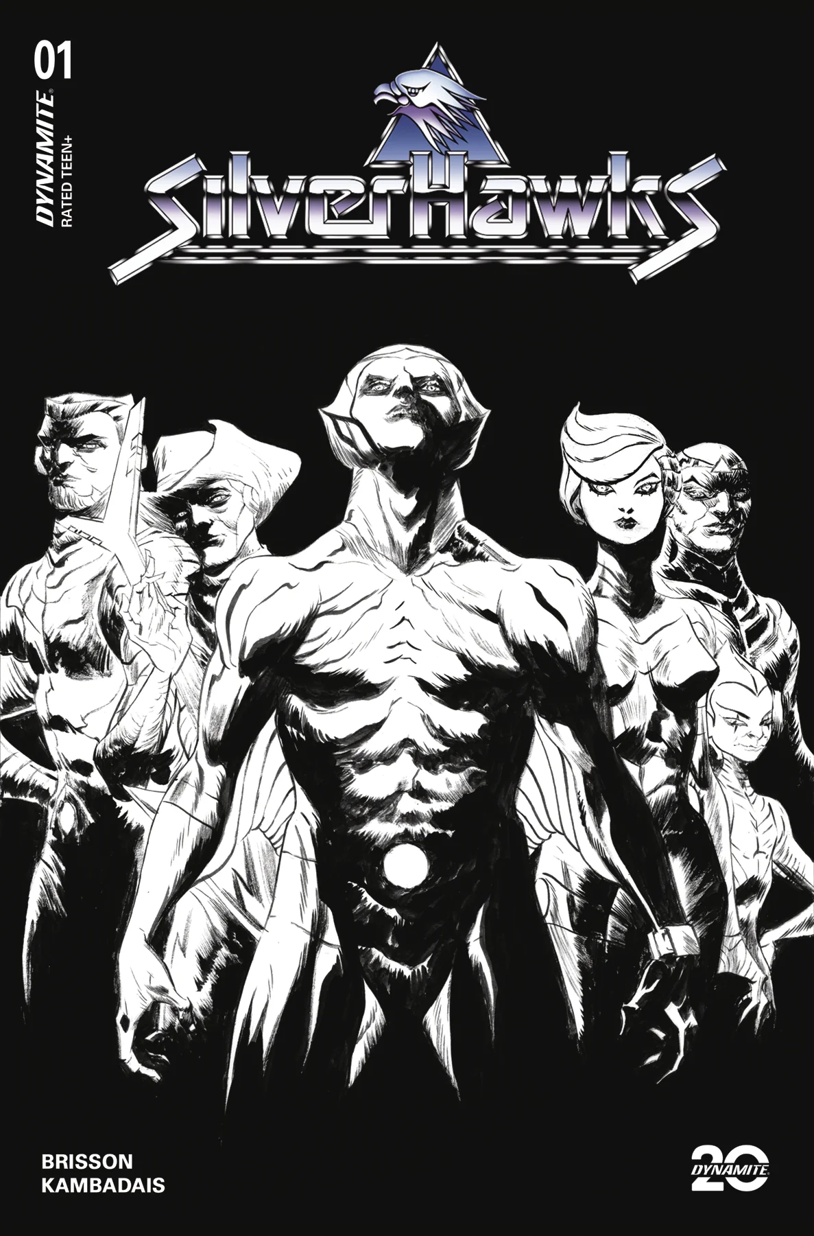 Silverhawks #1 Ze 1:50 Lee Line Art Variant (01/29/2025) Dynamite