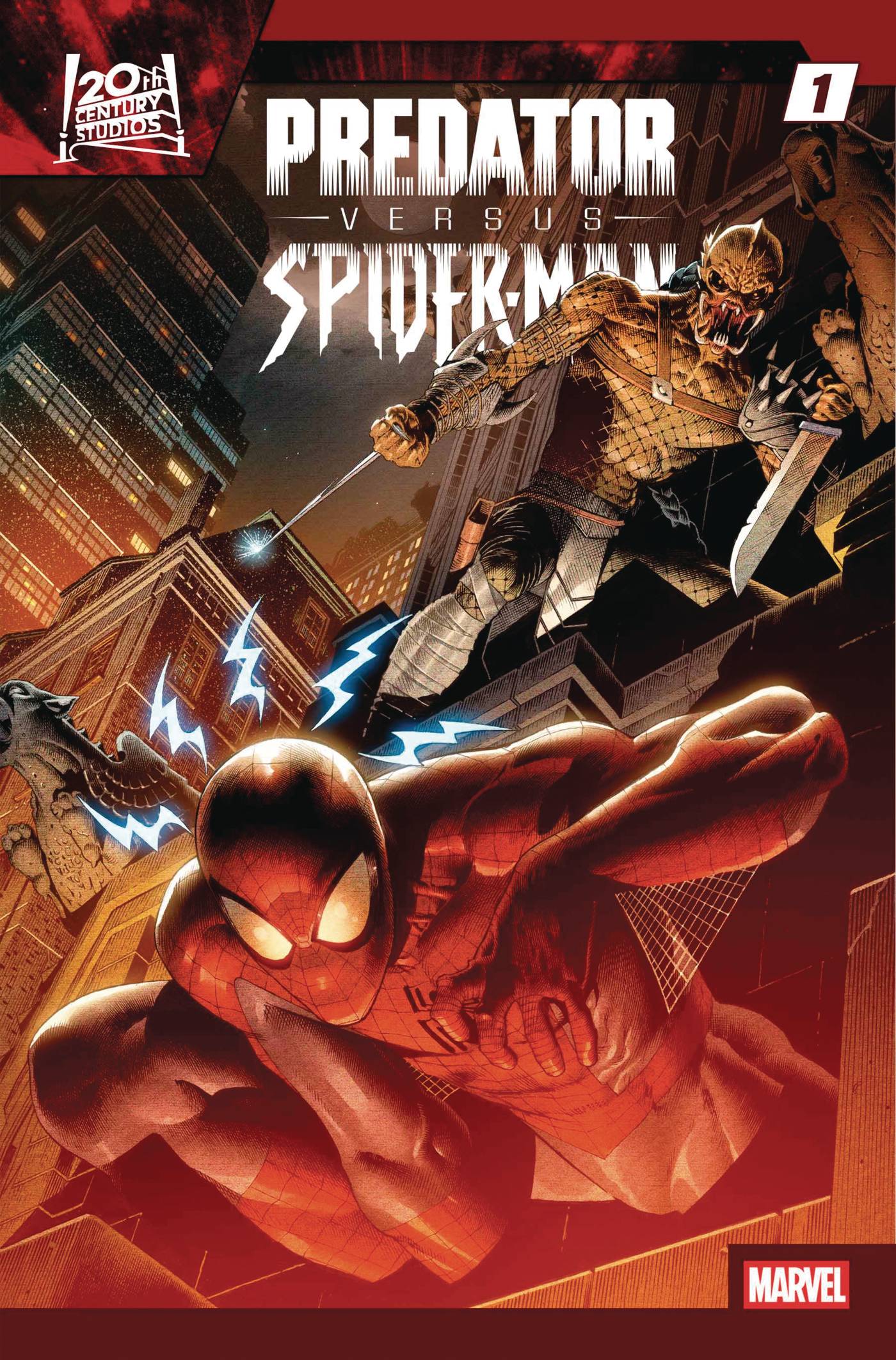 Predator Vs Spider-Man #1 A1 Cover Set Of 7 1:10 1:25 1:100 (04/23/2025) Marvel - Image 2