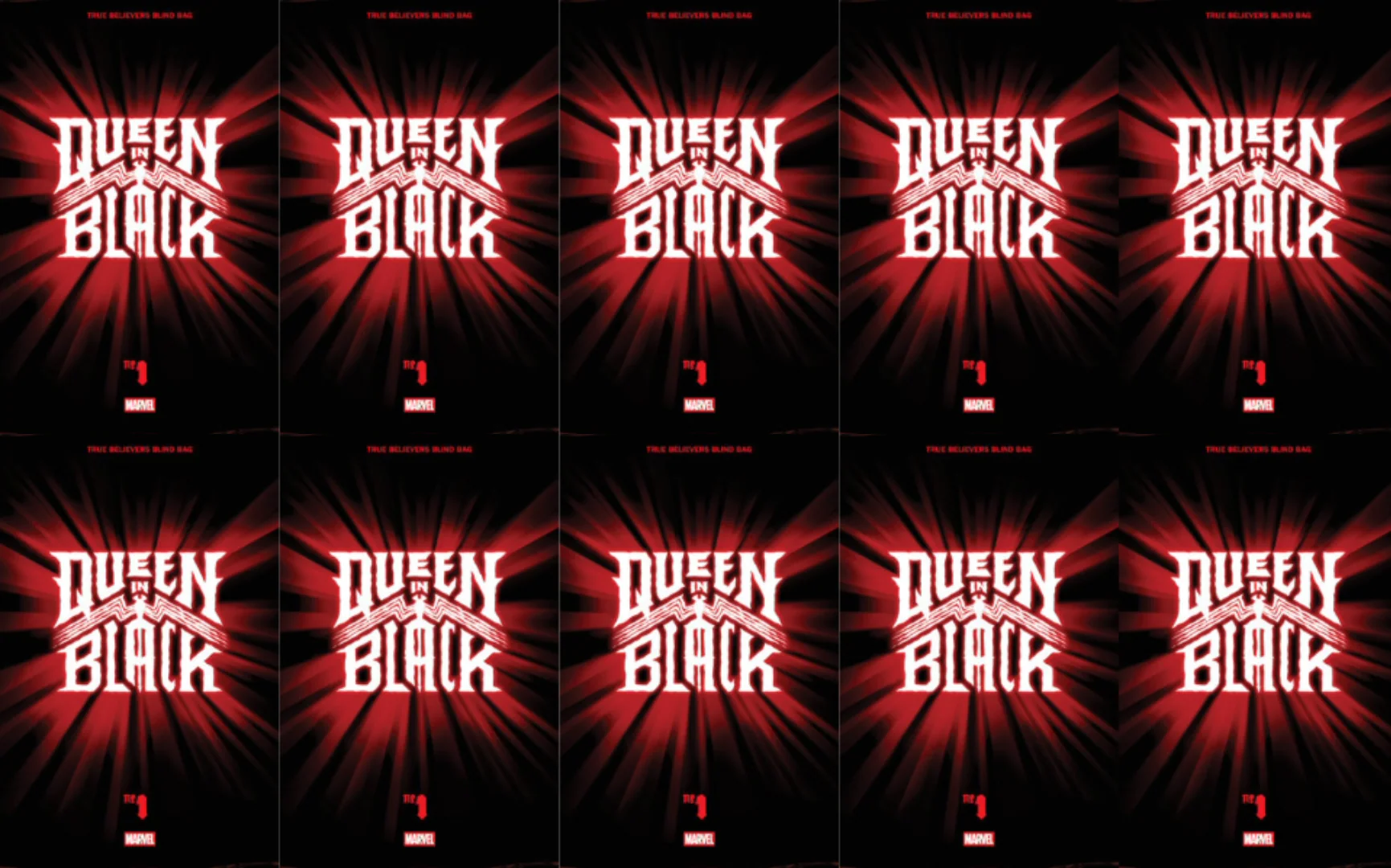 Queen In Black #1 I True Believers Blind Bag (07/01/2026) Marvel 10 PACK