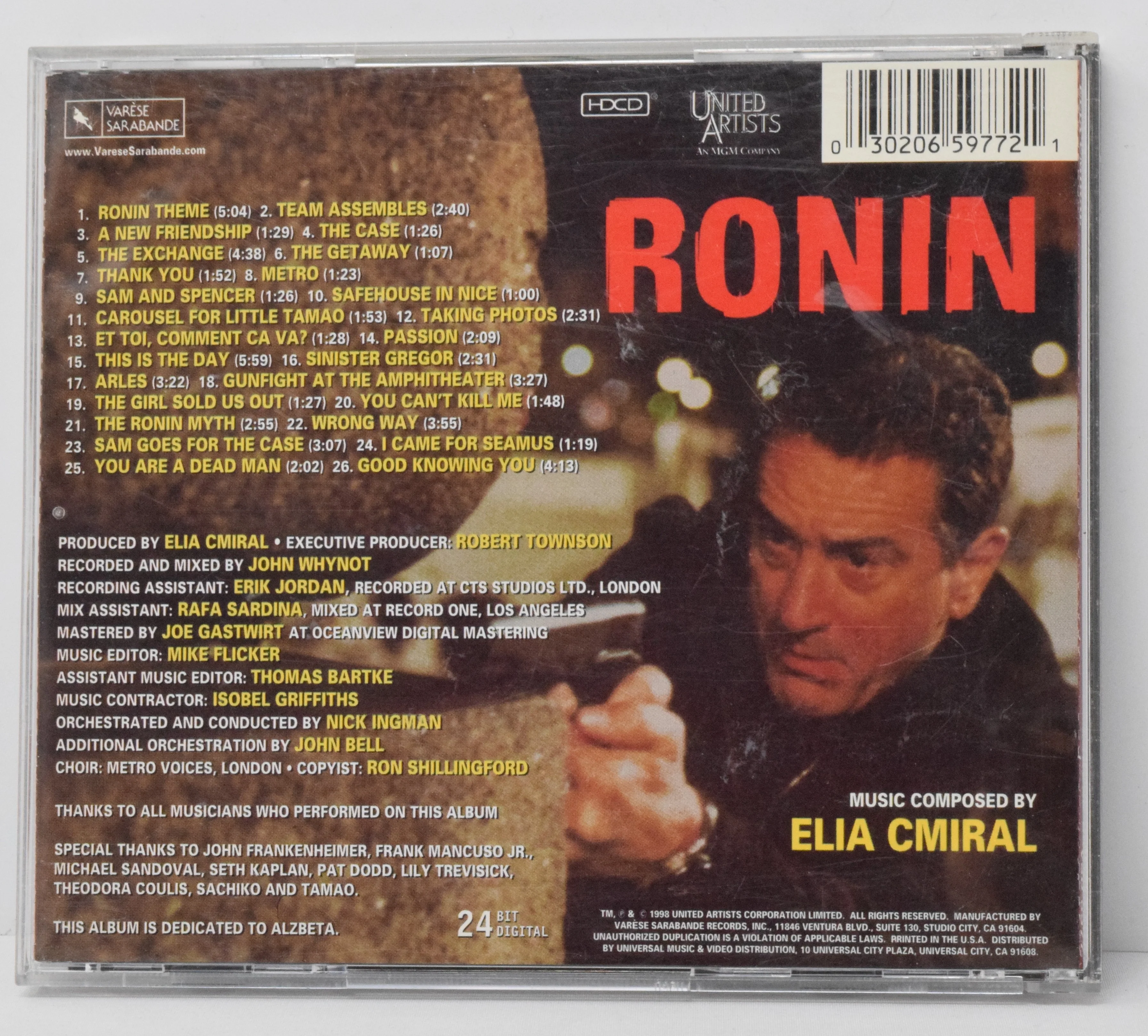 Ronin Soundtrack CD Elia Cmiral Varese - Image 2
