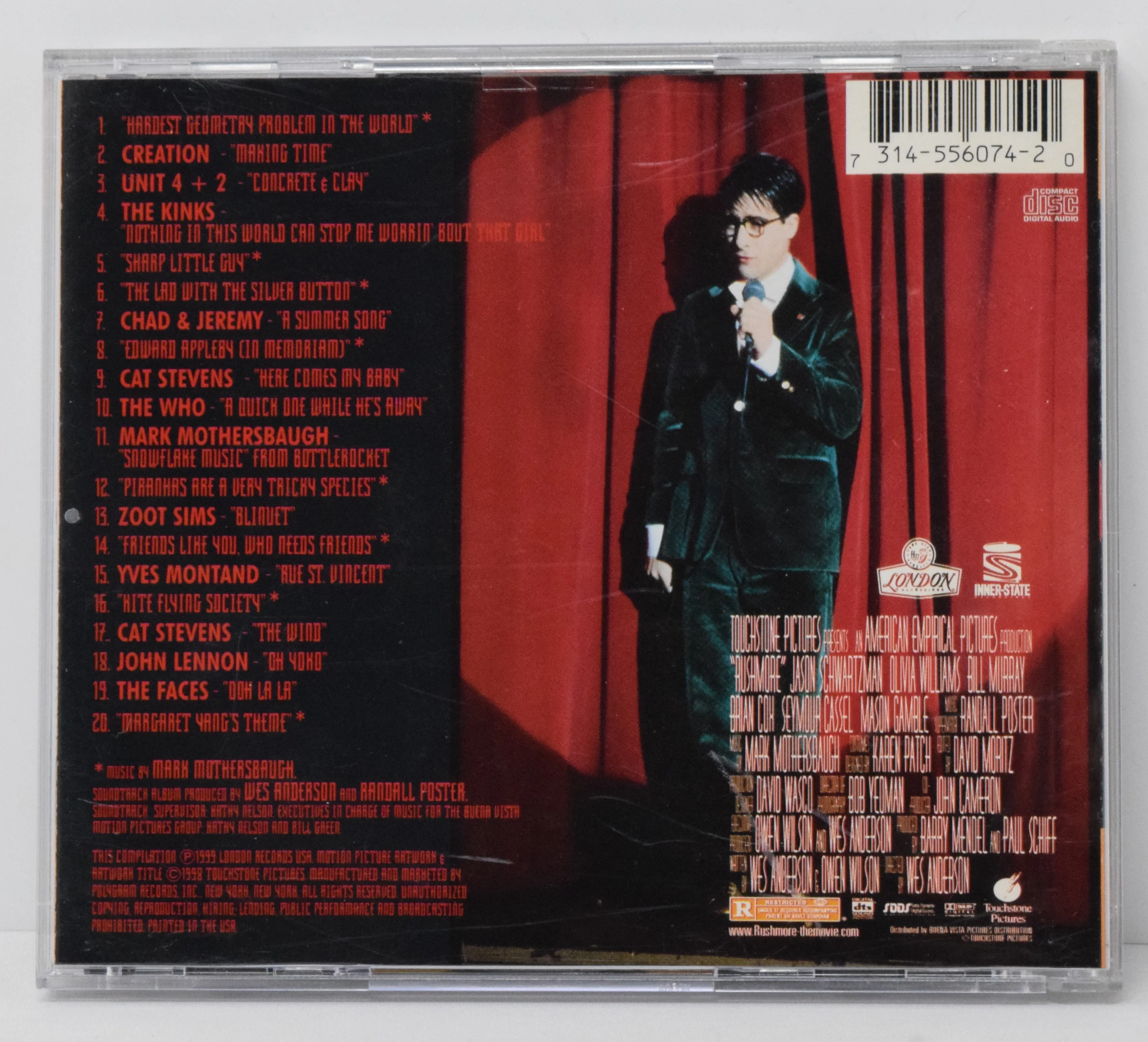 Rushmore Soundtrack CD Mark Mothersbaugh London - Image 2
