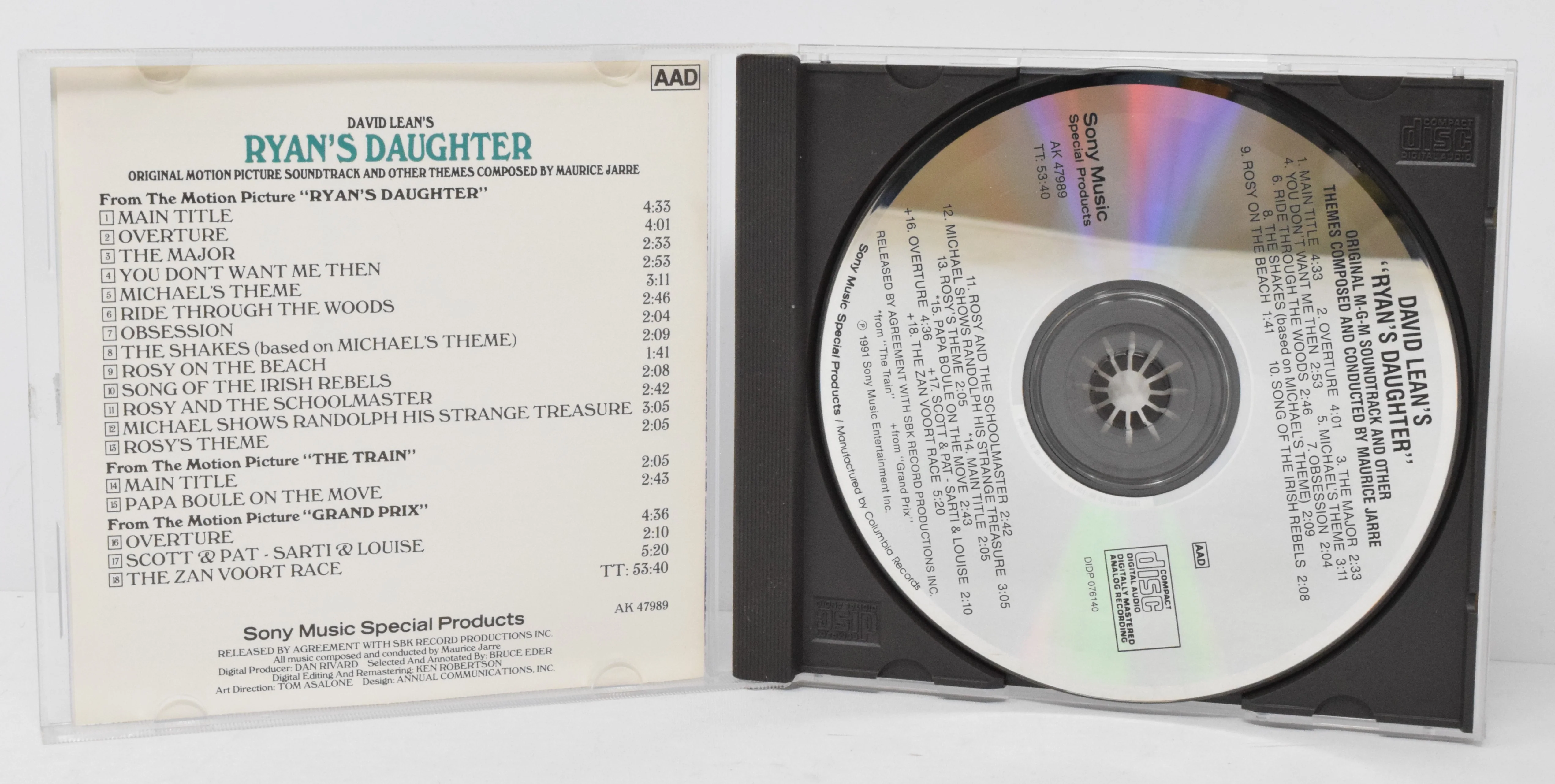 Ryans Daughter Soundtrack CD Maurice Jarre Sony - Image 3