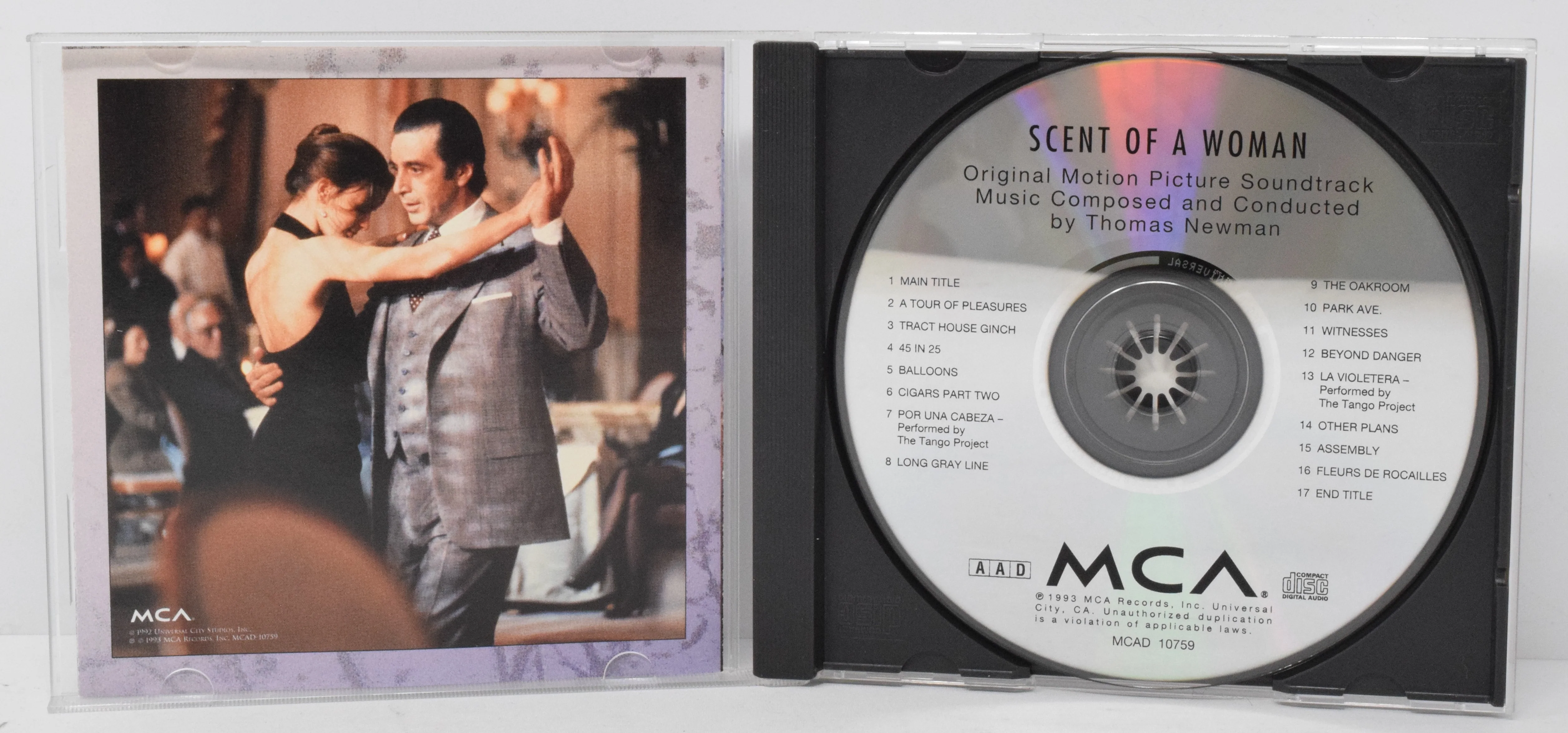 Scent Of A Woman Soundtrack CD Thomas Newman - Image 3