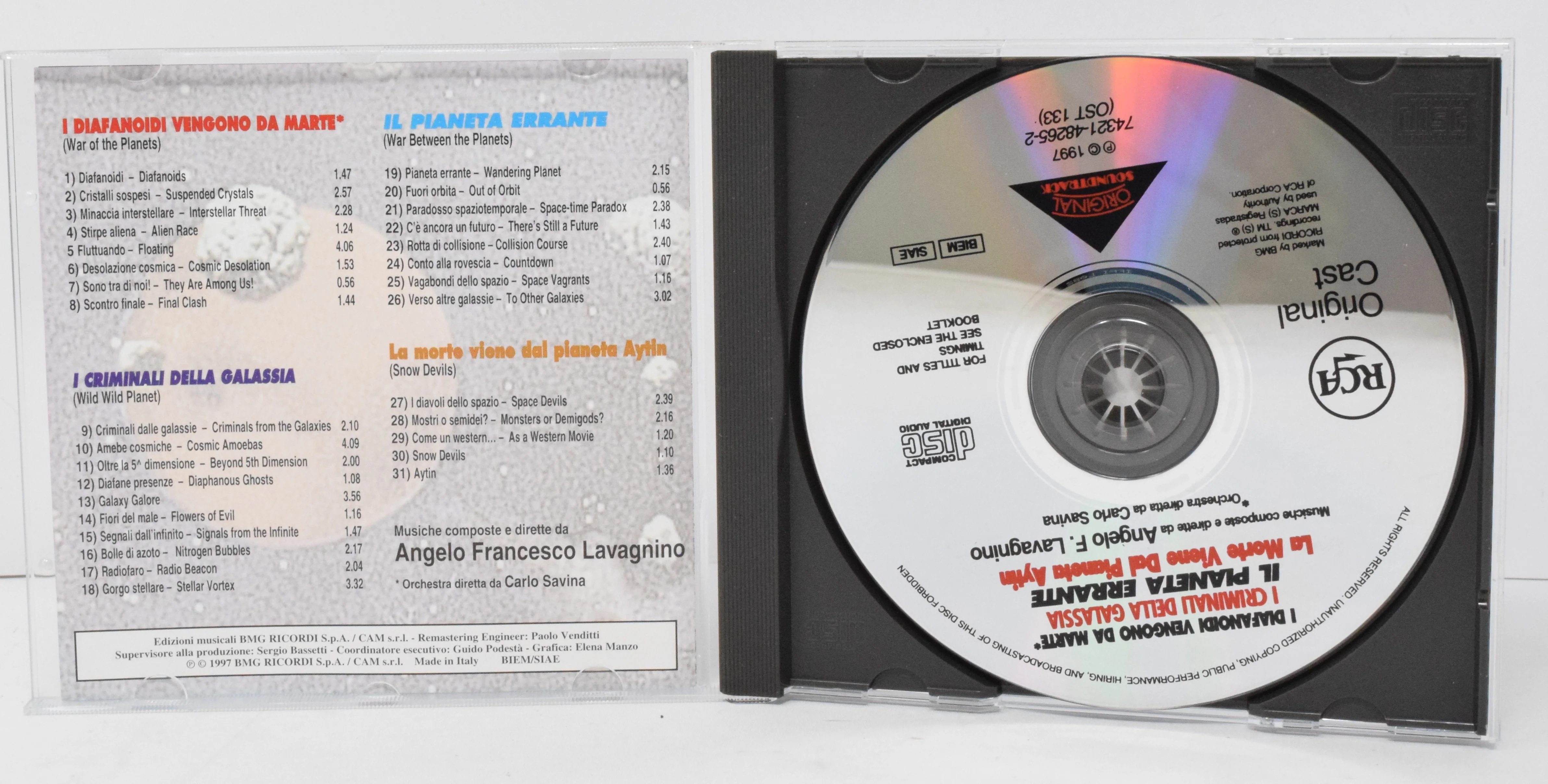 Science Fiction Soundtrack CD Angelo F Lavagnino Italian B Movies BMG - Image 3