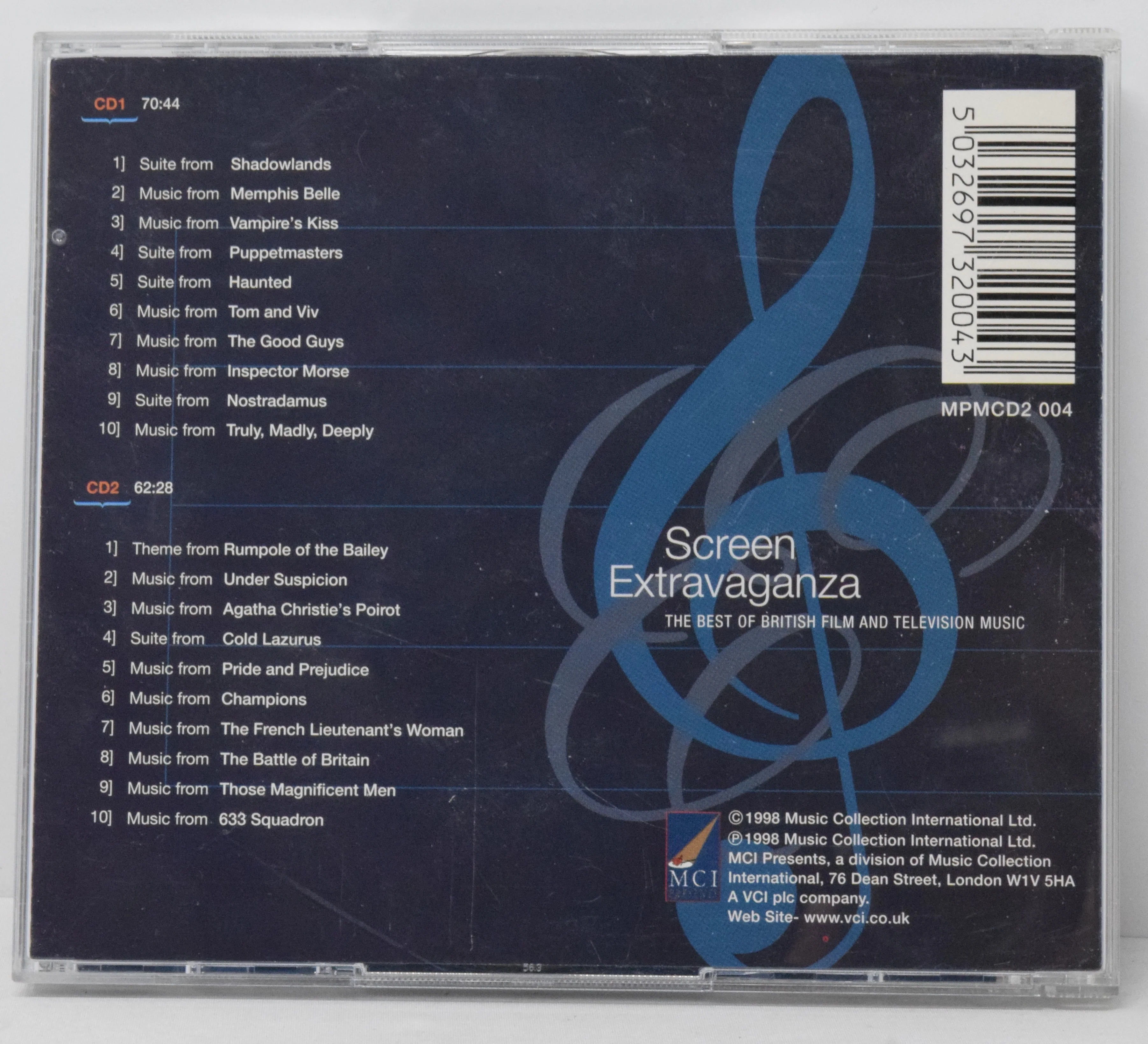 Screen Extravaganza British Film Soundtrack CD National Symphony Orchestra MCI - Image 2