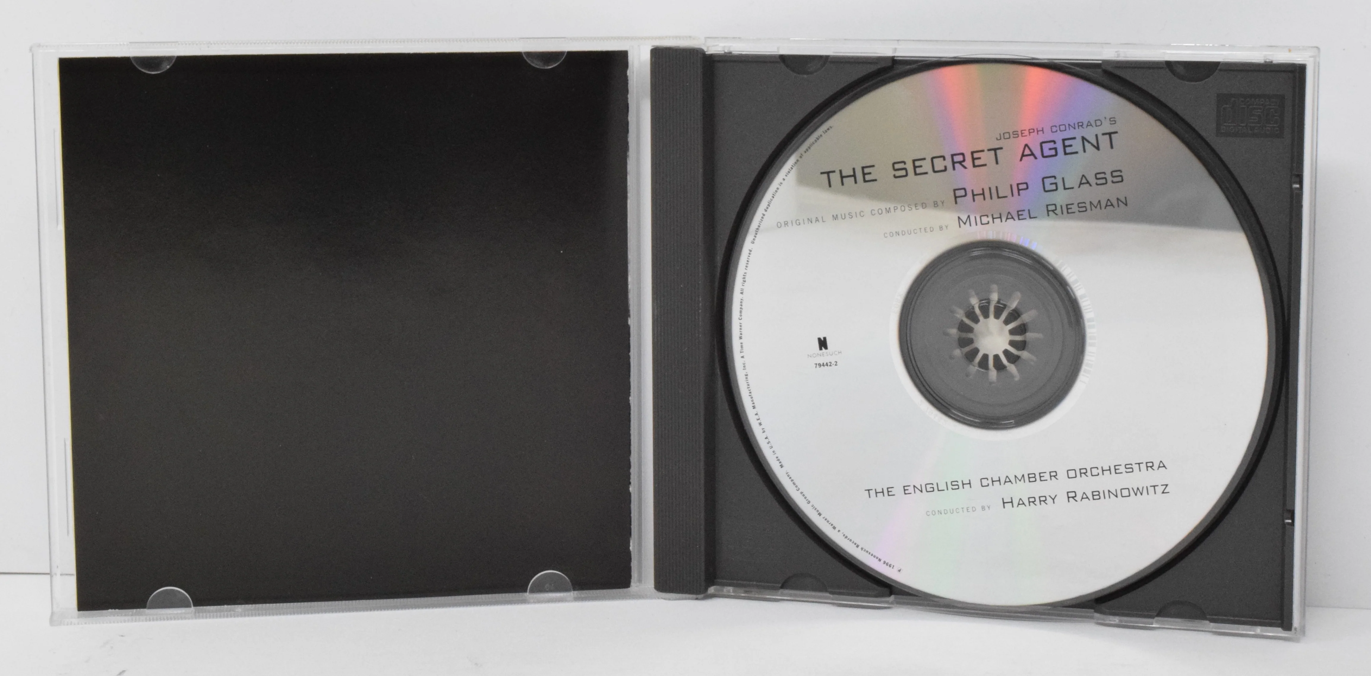 Secret Agent Soundtrack CD Philip Glass None Such - Image 3