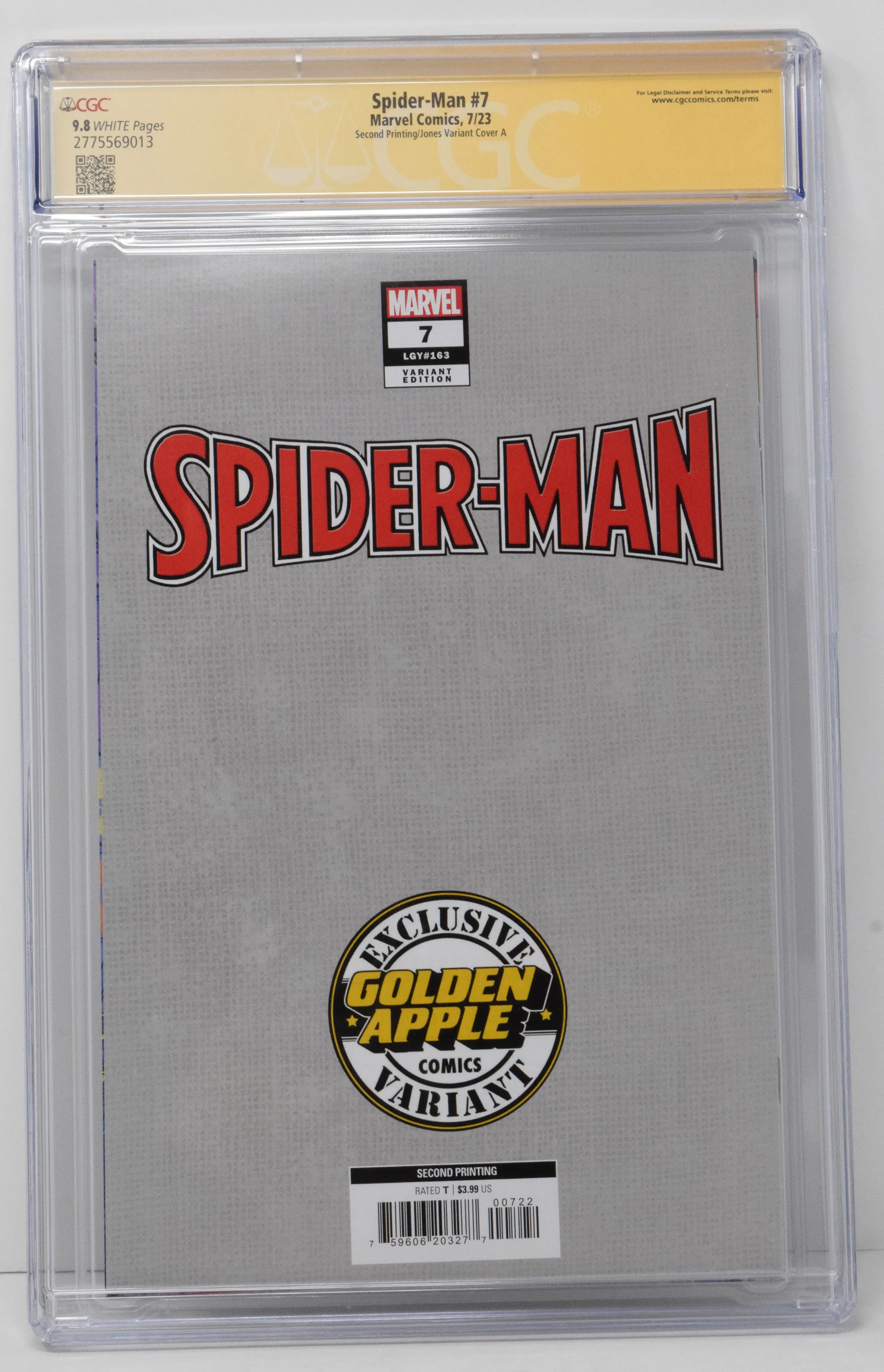 Spider-Man #7 Marvel 2023 Romy Jones Trade Spider-Boy CGC SS 9.8 SIGNED Dan Slott - Image 2