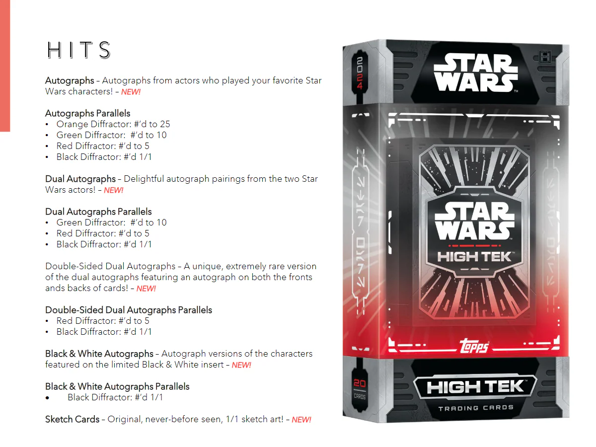 Star Wars High Tek Hobby Breaker Box 1 Pack 20 Cards (01/08/2025) IN STORE PICK UP ONLY - Image 5