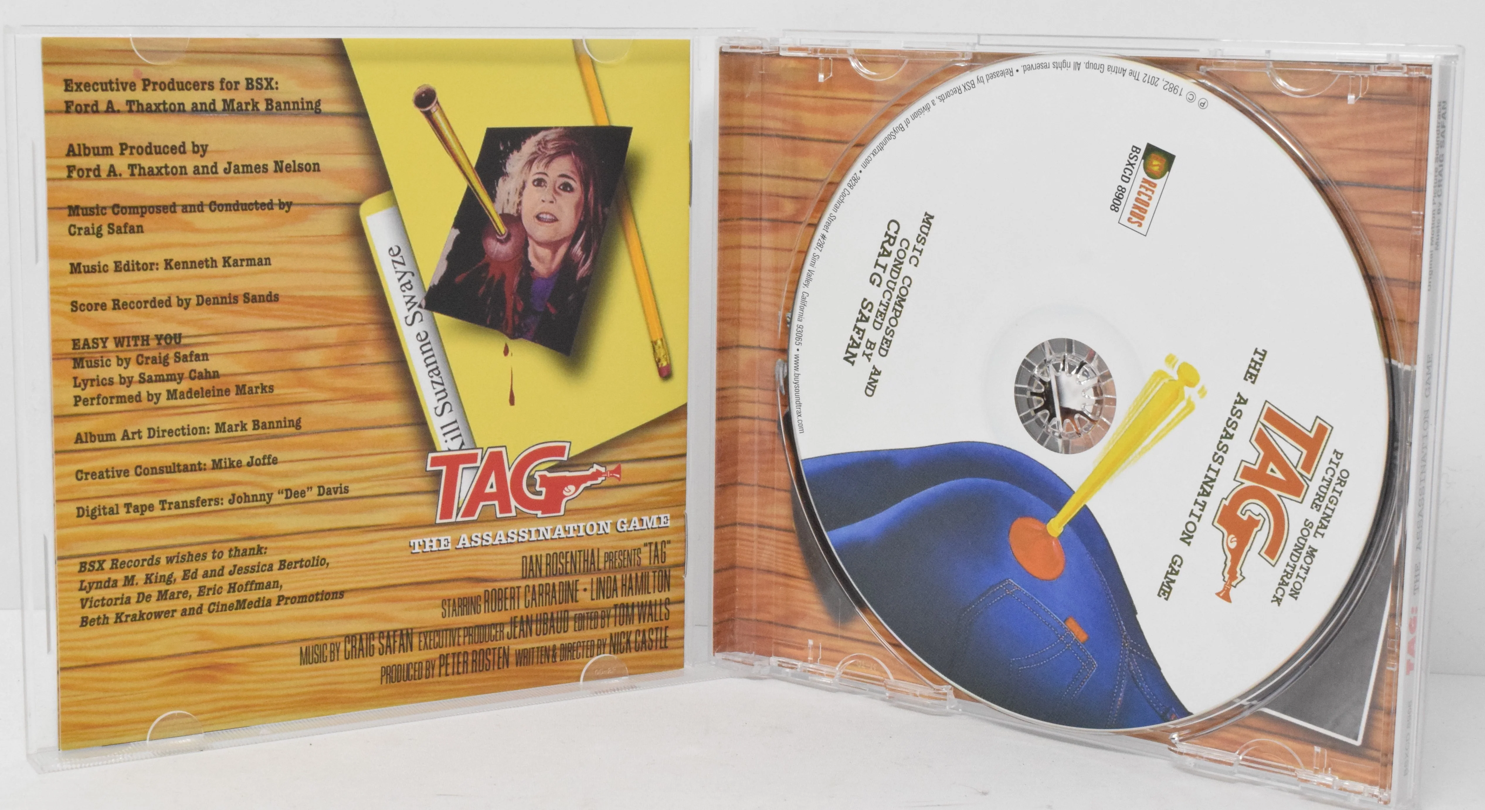 Tag Assassination Game Soundtrack CD Signed Craig Safan BSX LTD 1000 - Image 3