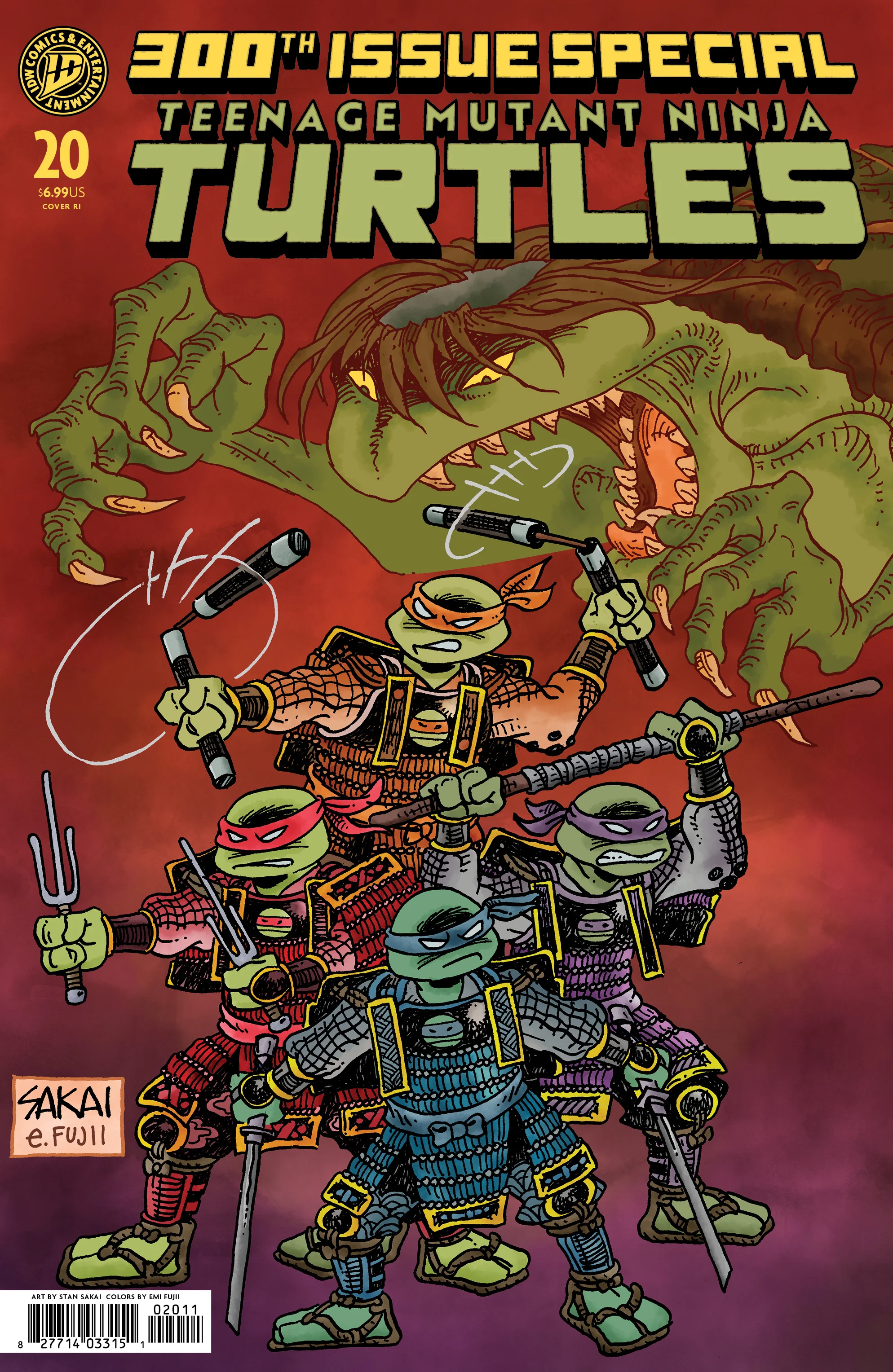 Teenage Mutant Ninja Turtles #20 300Th Issue Special A1 Cover Set Of 11 1:25 1:50 1:100 (07/22/2026) Idw - Image 9