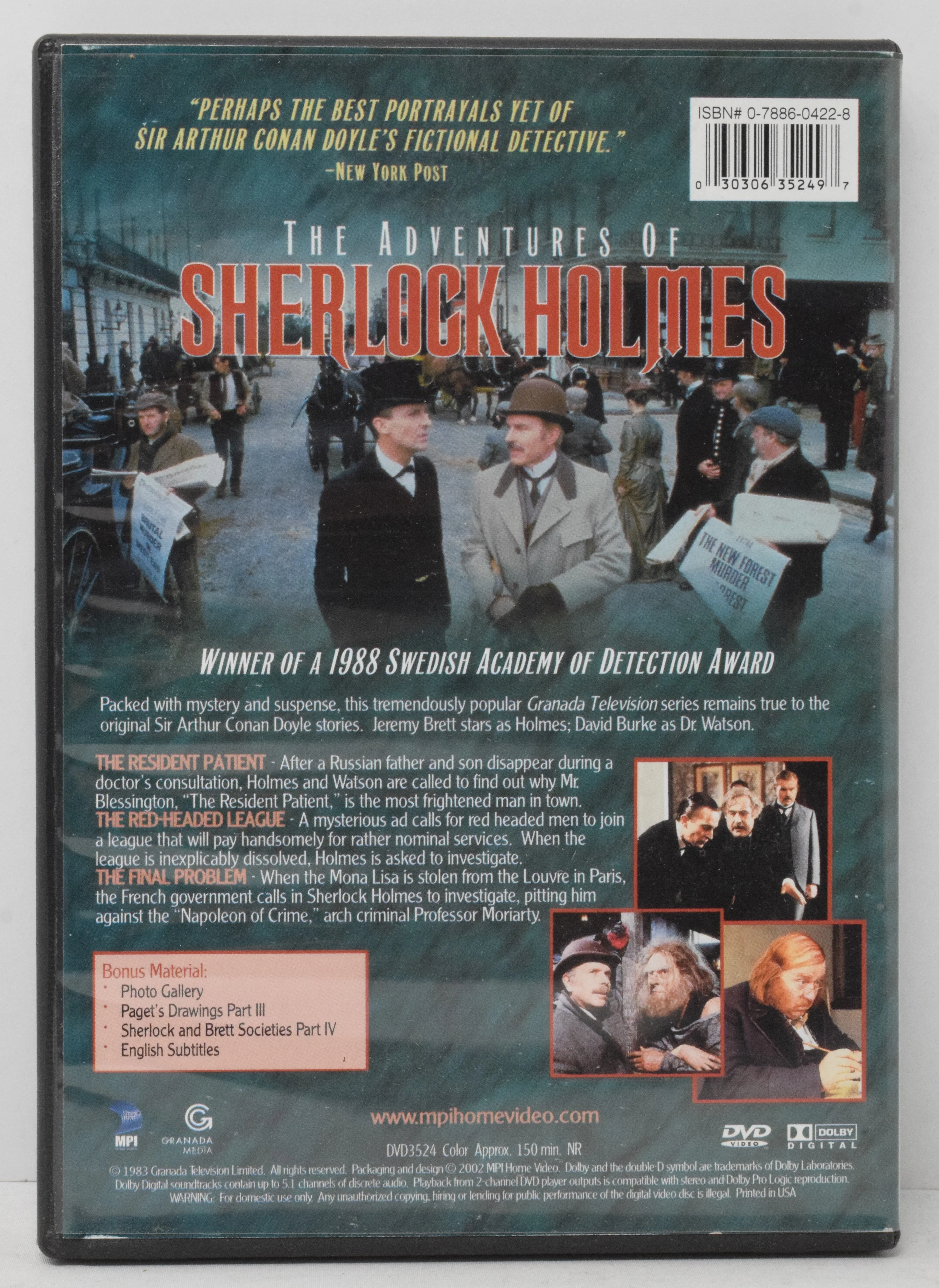 The Adventures of Sherlock Homes DVD Volume Five - Image 2