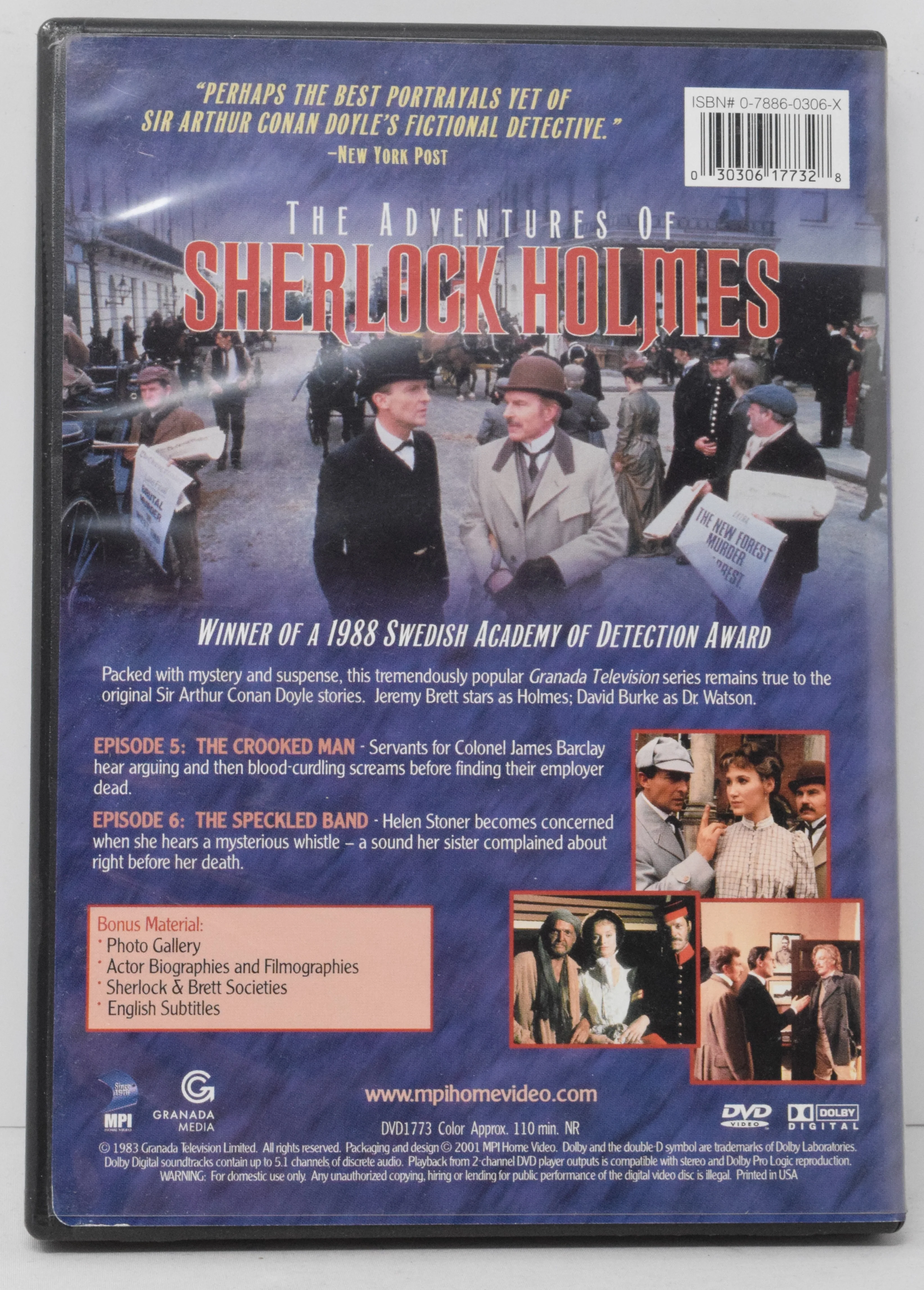 The Adventures of Sherlock Homes DVD Volume Two - Image 2