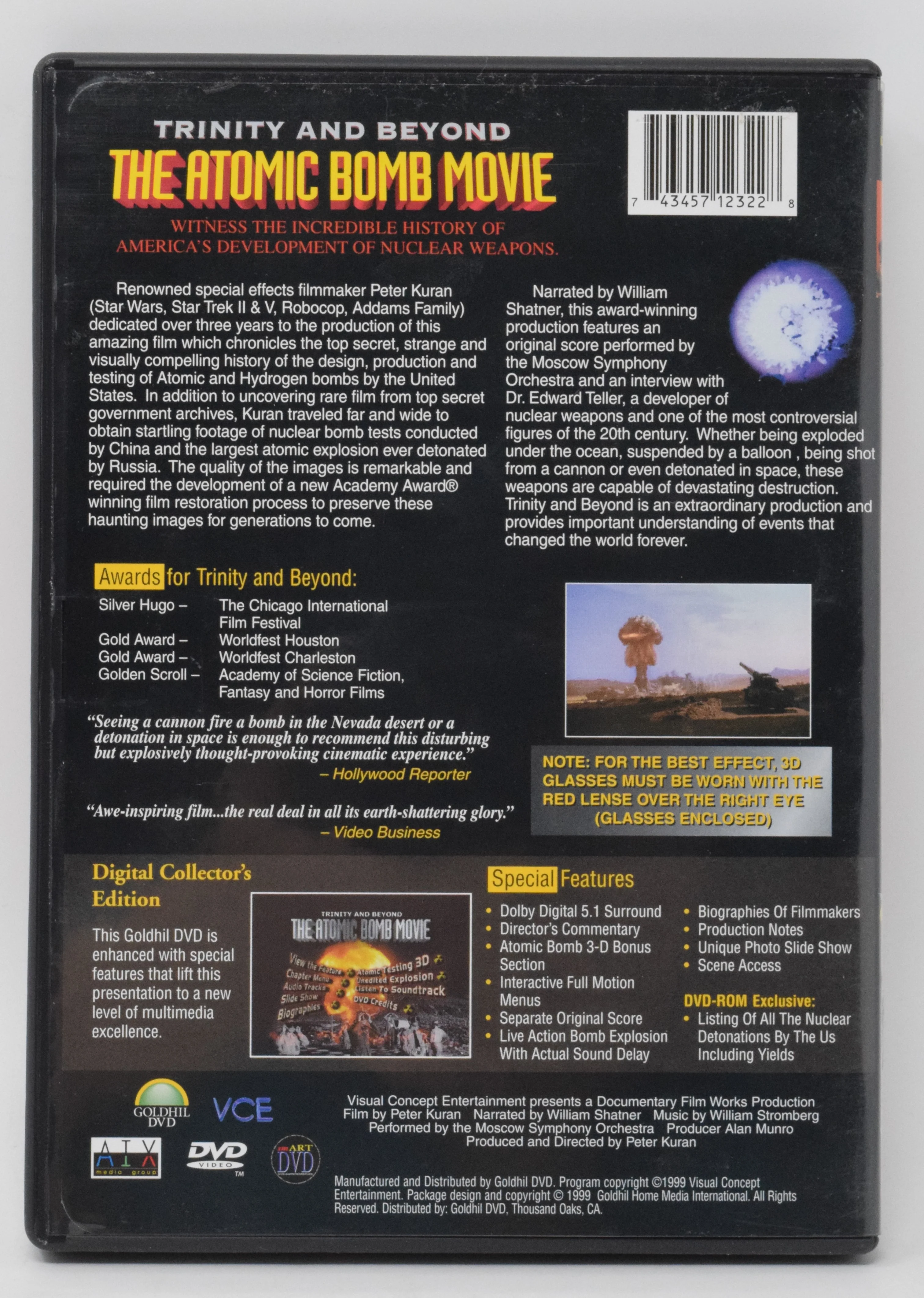 The Atomic Bomb Movie DVD 3D - Image 2