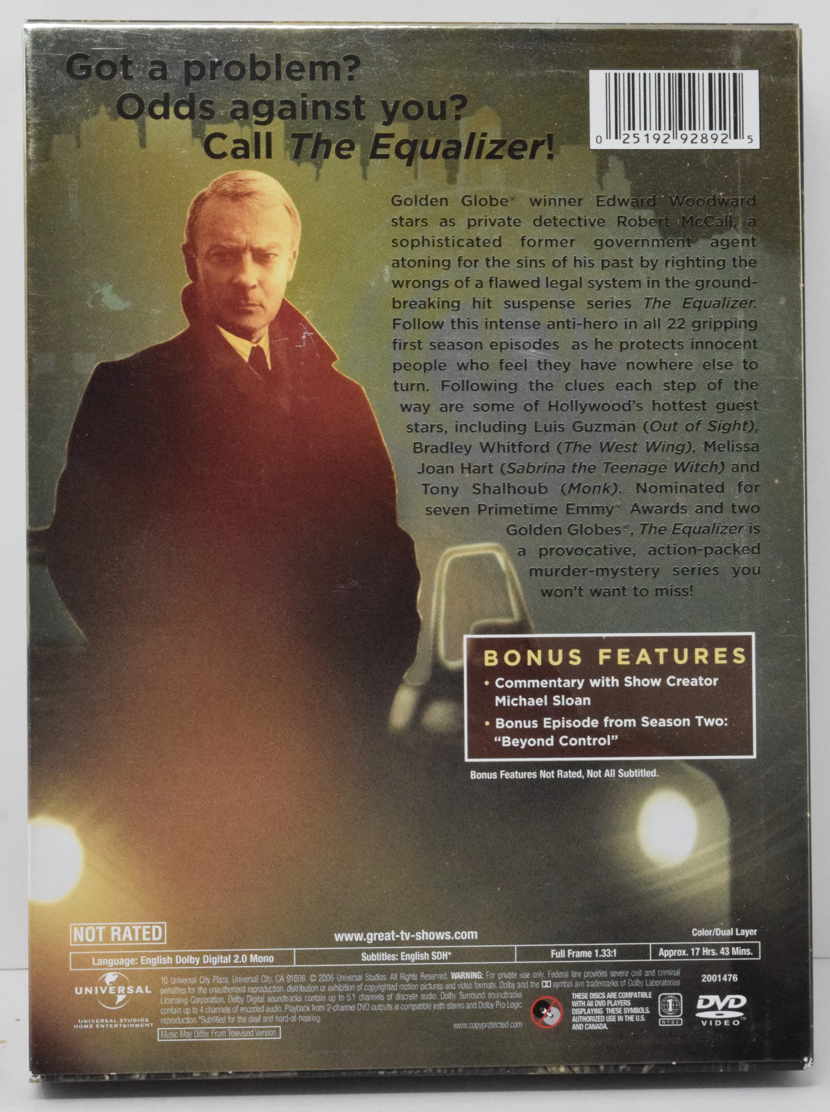 The Equalizer Season One DVD - Image 2