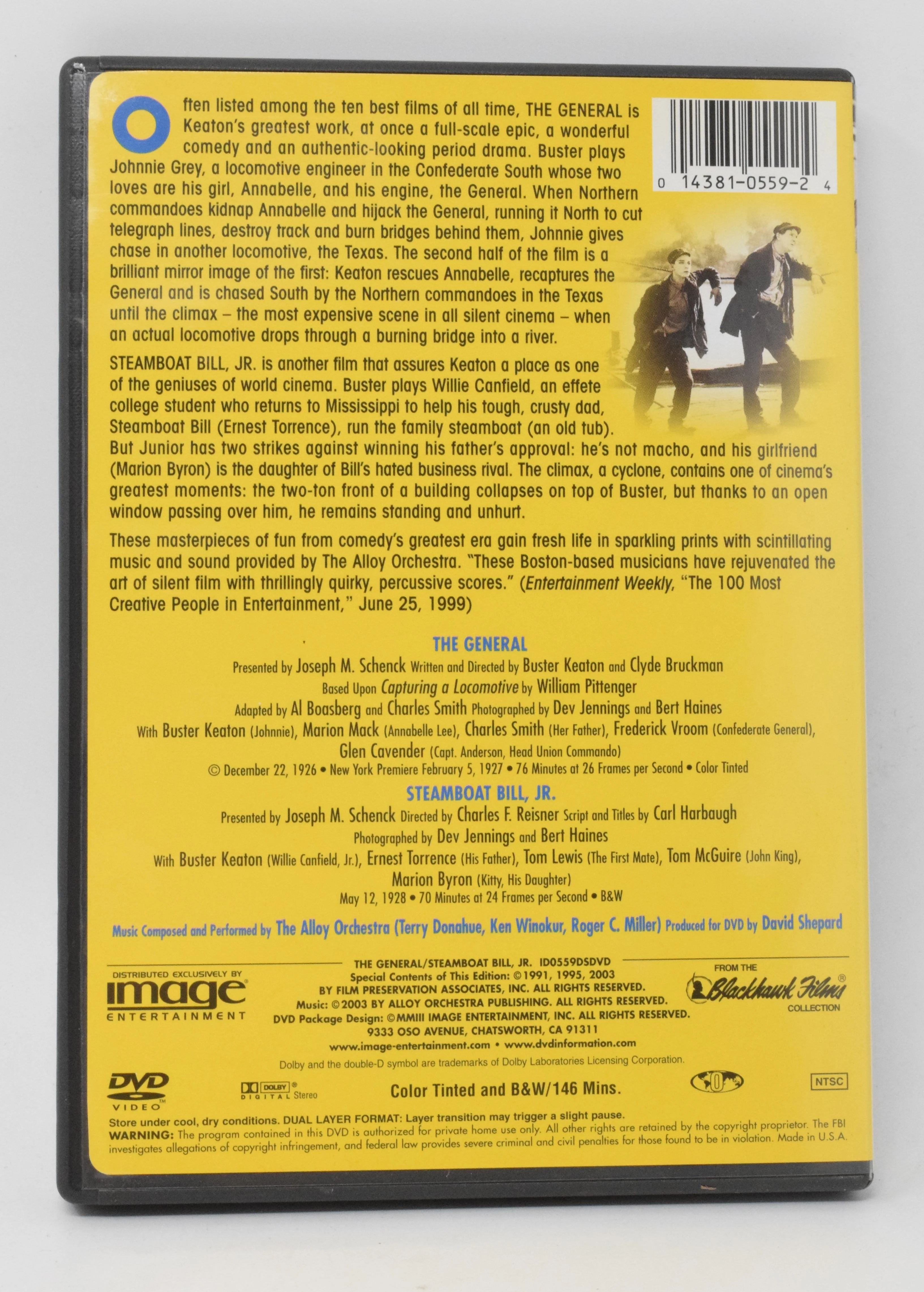 The General Steamboat Bill Jr DVD - Image 2