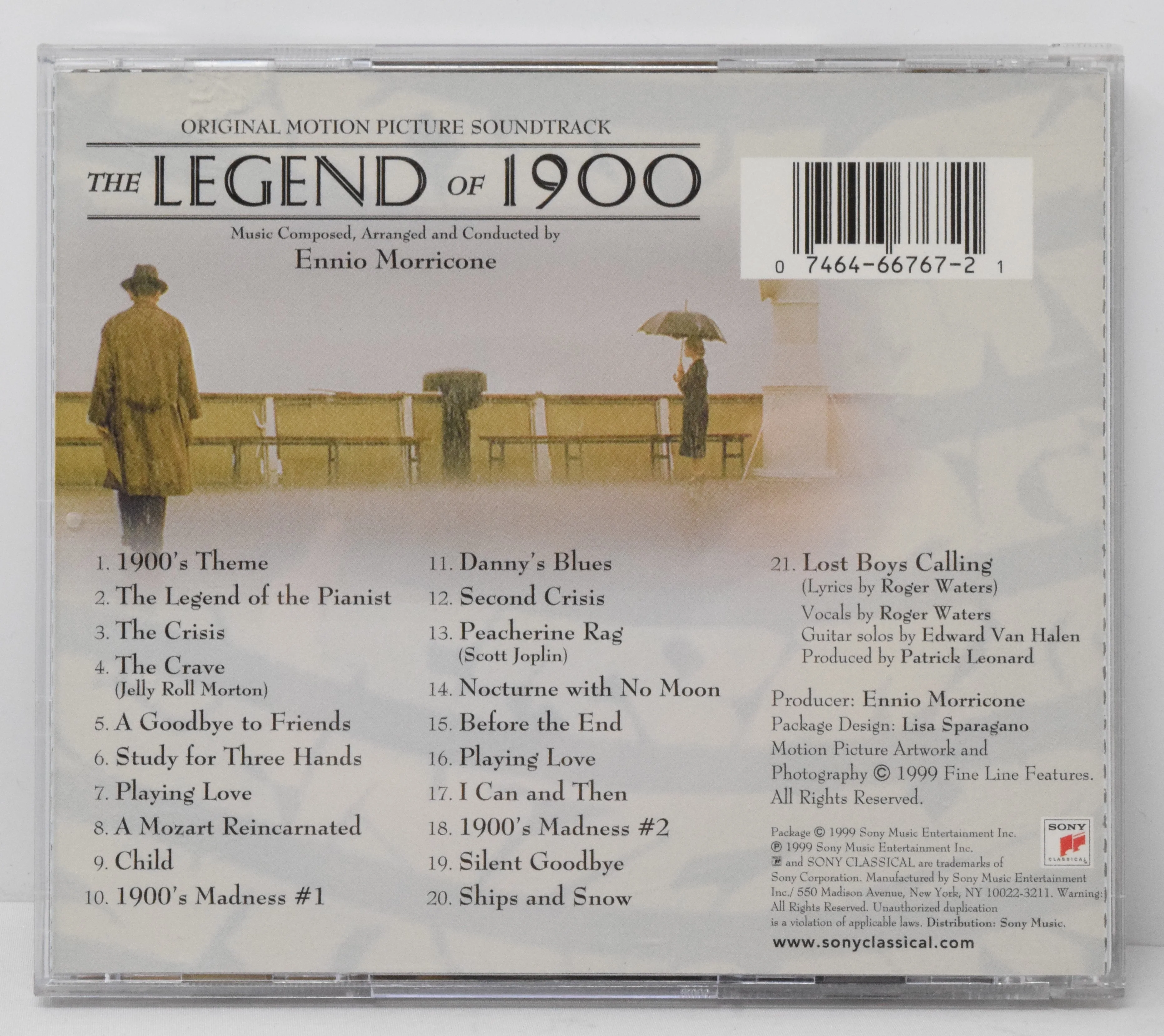 The Legend Of 1900 Soundtrack CD Ennio Morricone Sony - Image 2