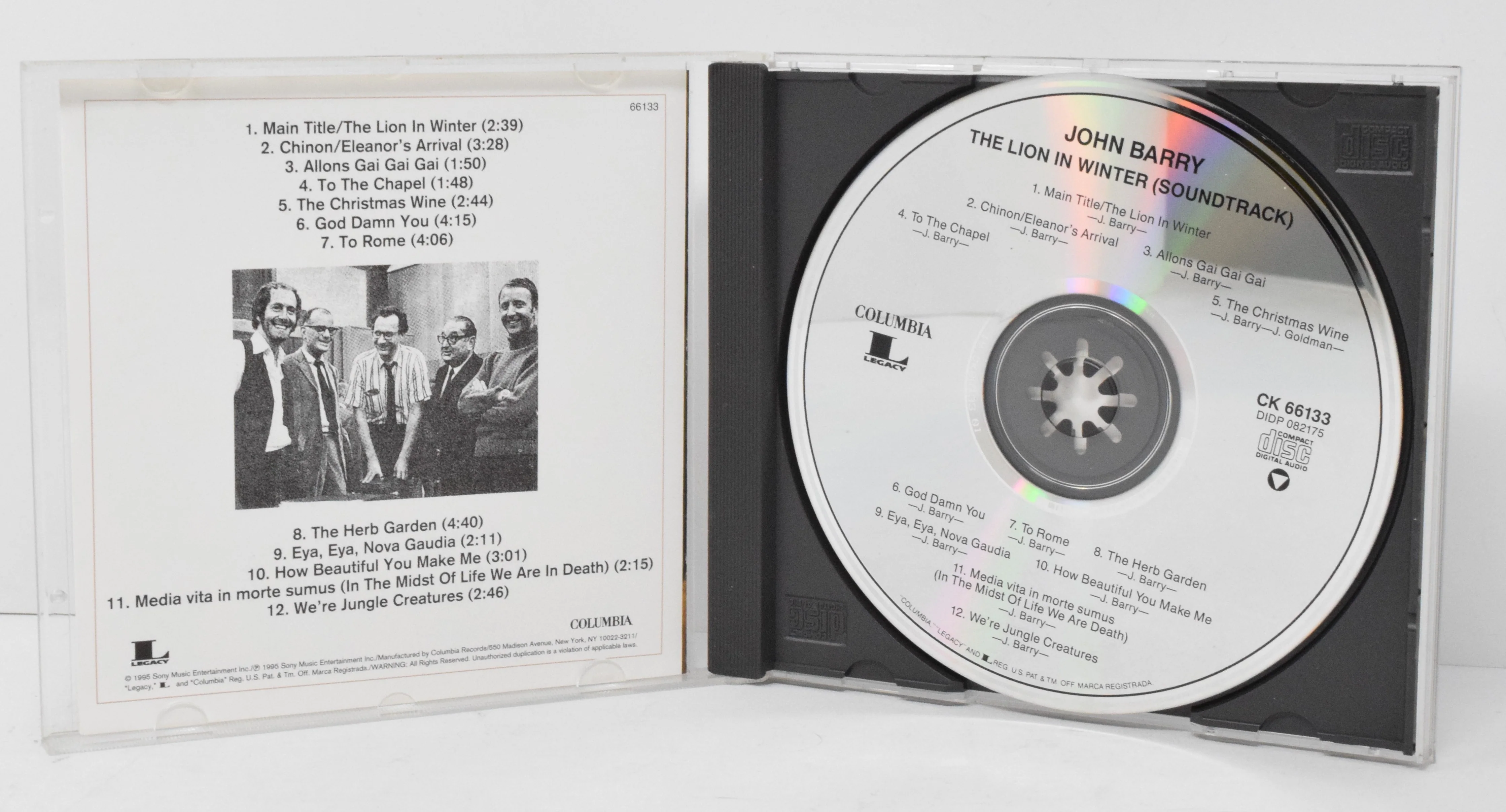 The Lion In Winter Soundtrack CD John Barry Columbia - Image 3