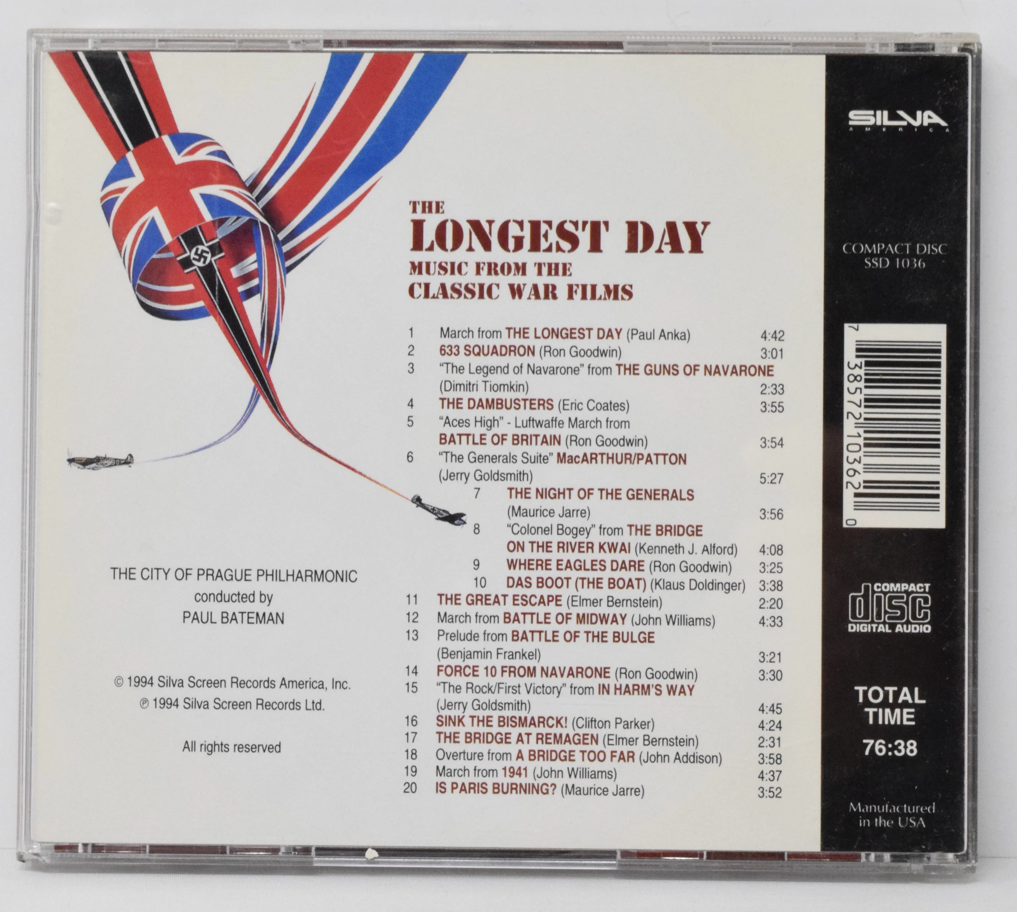 The Longest Day Soundtrack CD Paul Bateman Silva Classic War Films - Image 2