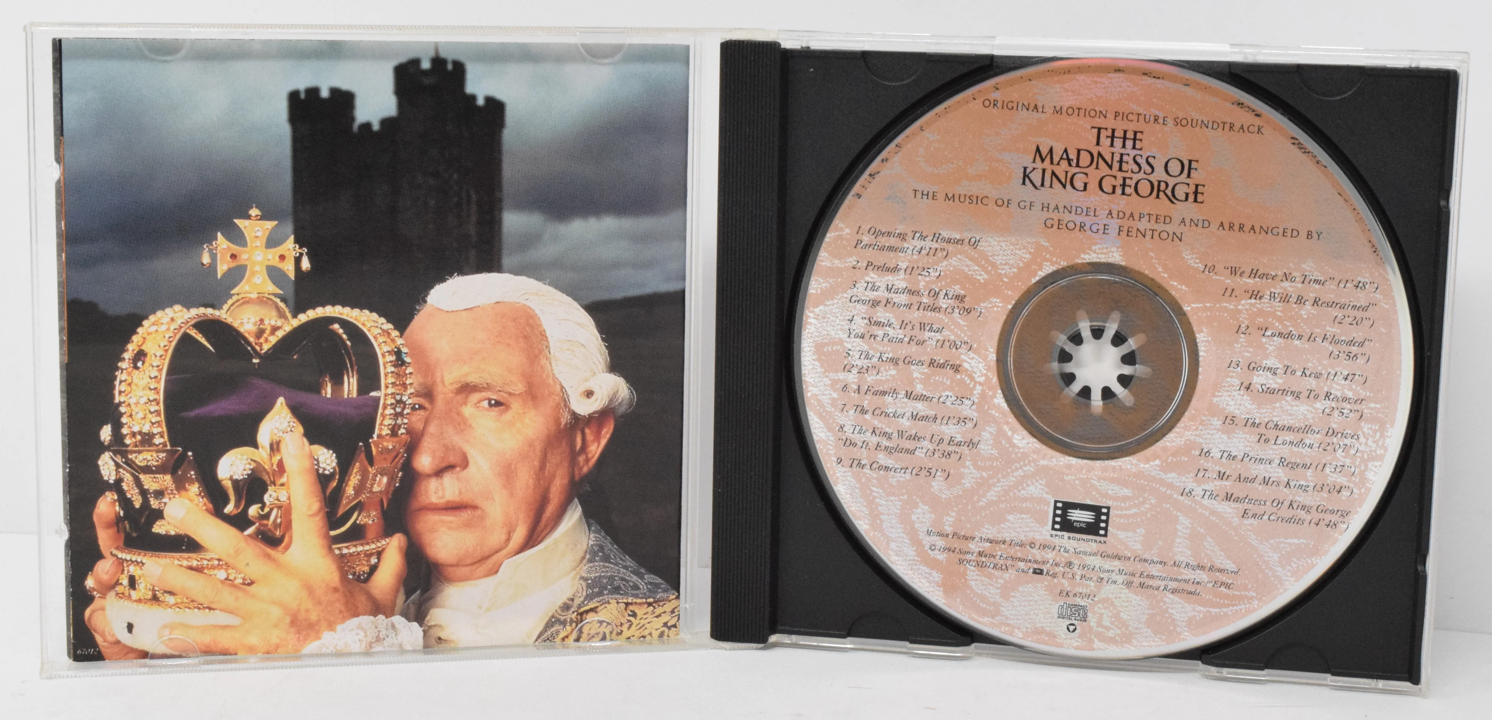 The Madness Of King George Soundtrack CD George Fenton Epic - Image 3