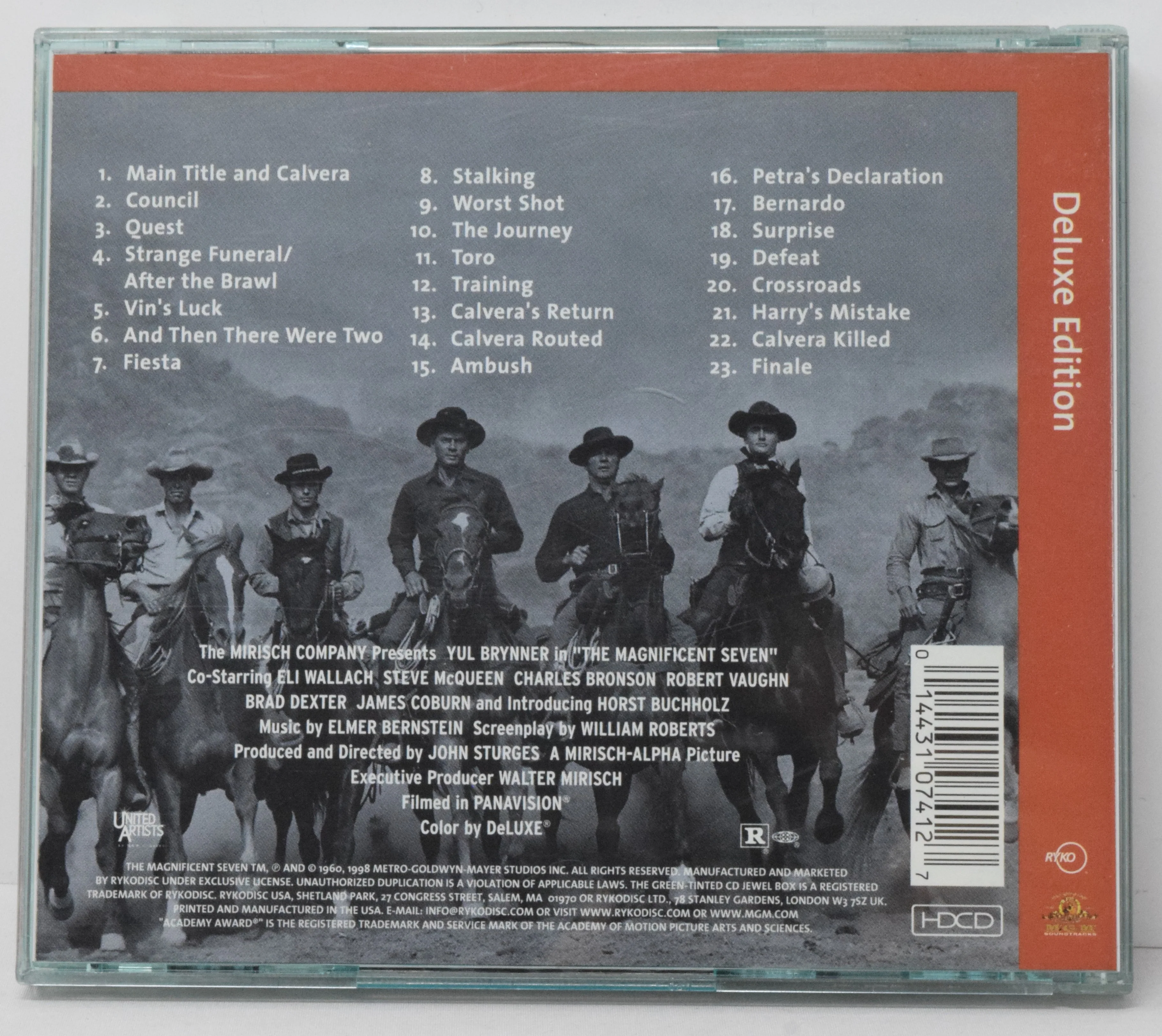 The Magnificent Seven Soundtrack CD Elmer Bernstein MGM Ryko - Image 2