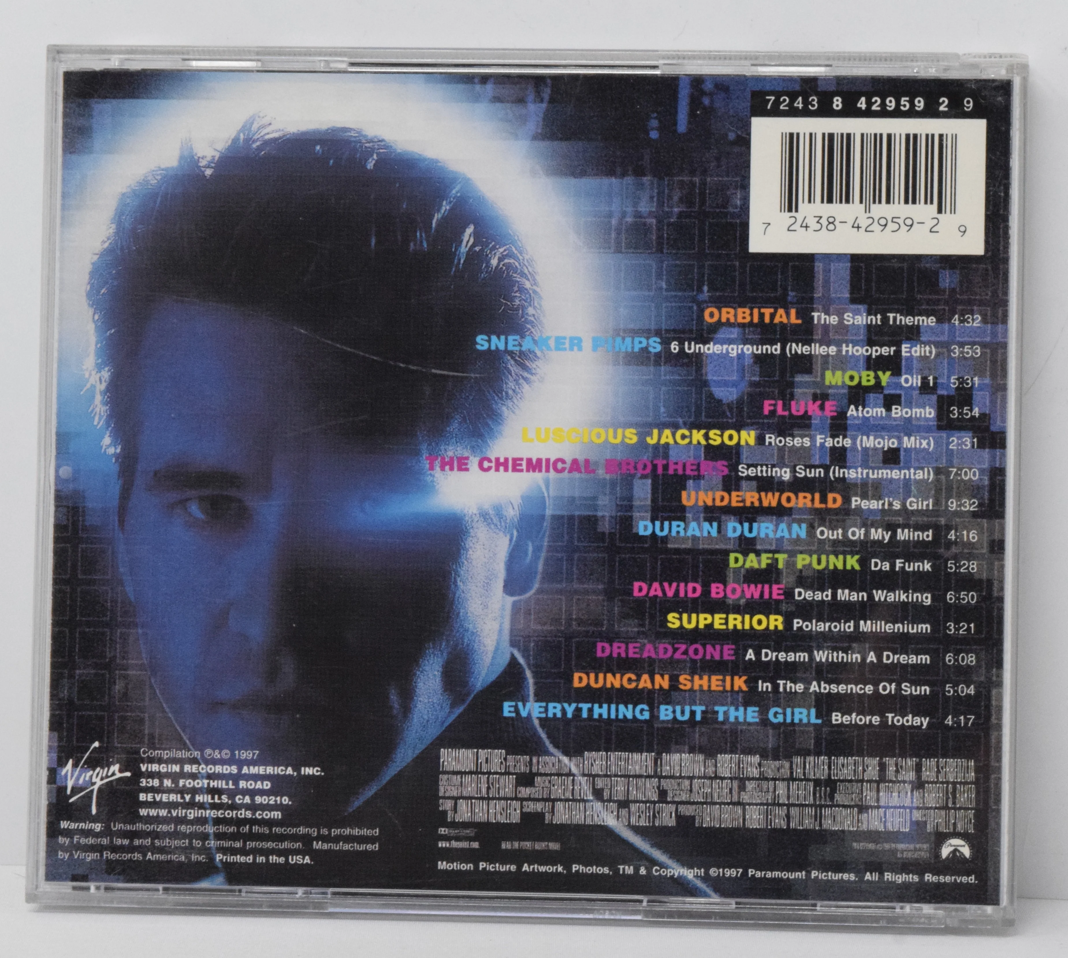 The Saint Soundtrack CD Moby Daft Punk Chemical Brothers Underworld - Image 2