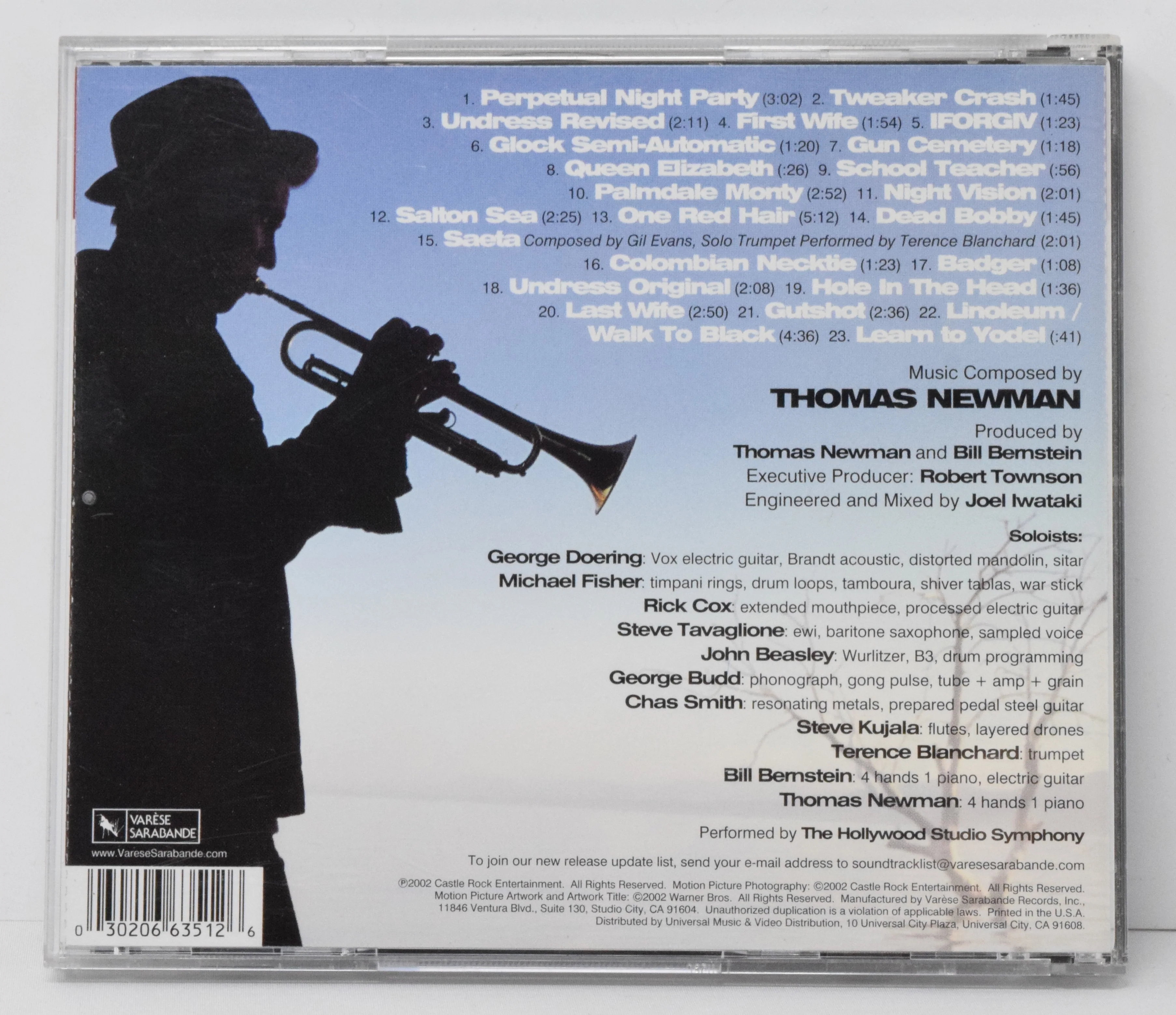 The Salton Sea Soundtrack CD Thomas Newman Varese - Image 2