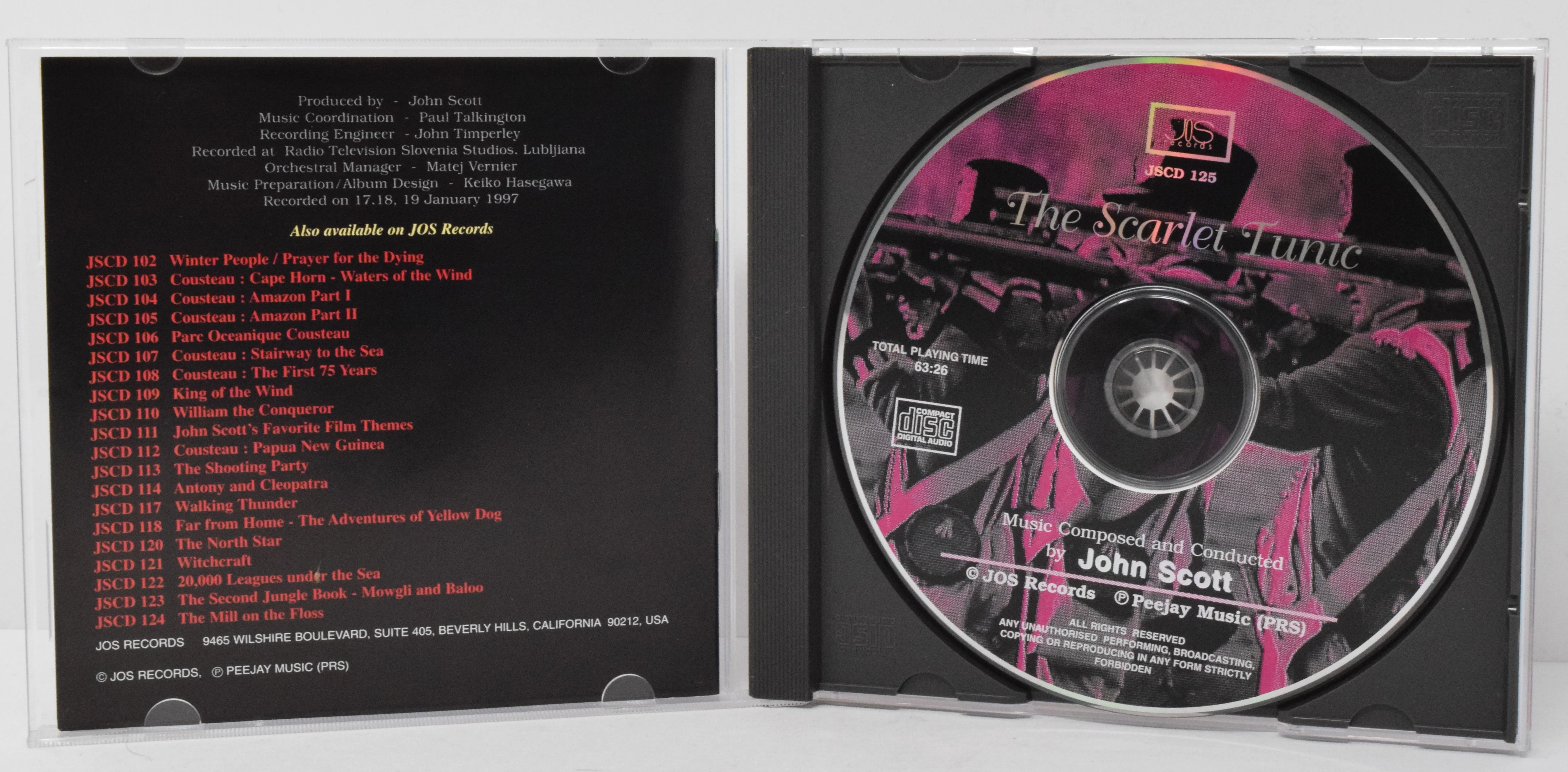 The Scarlet Tunic Soundtrack CD John Scott - Image 3