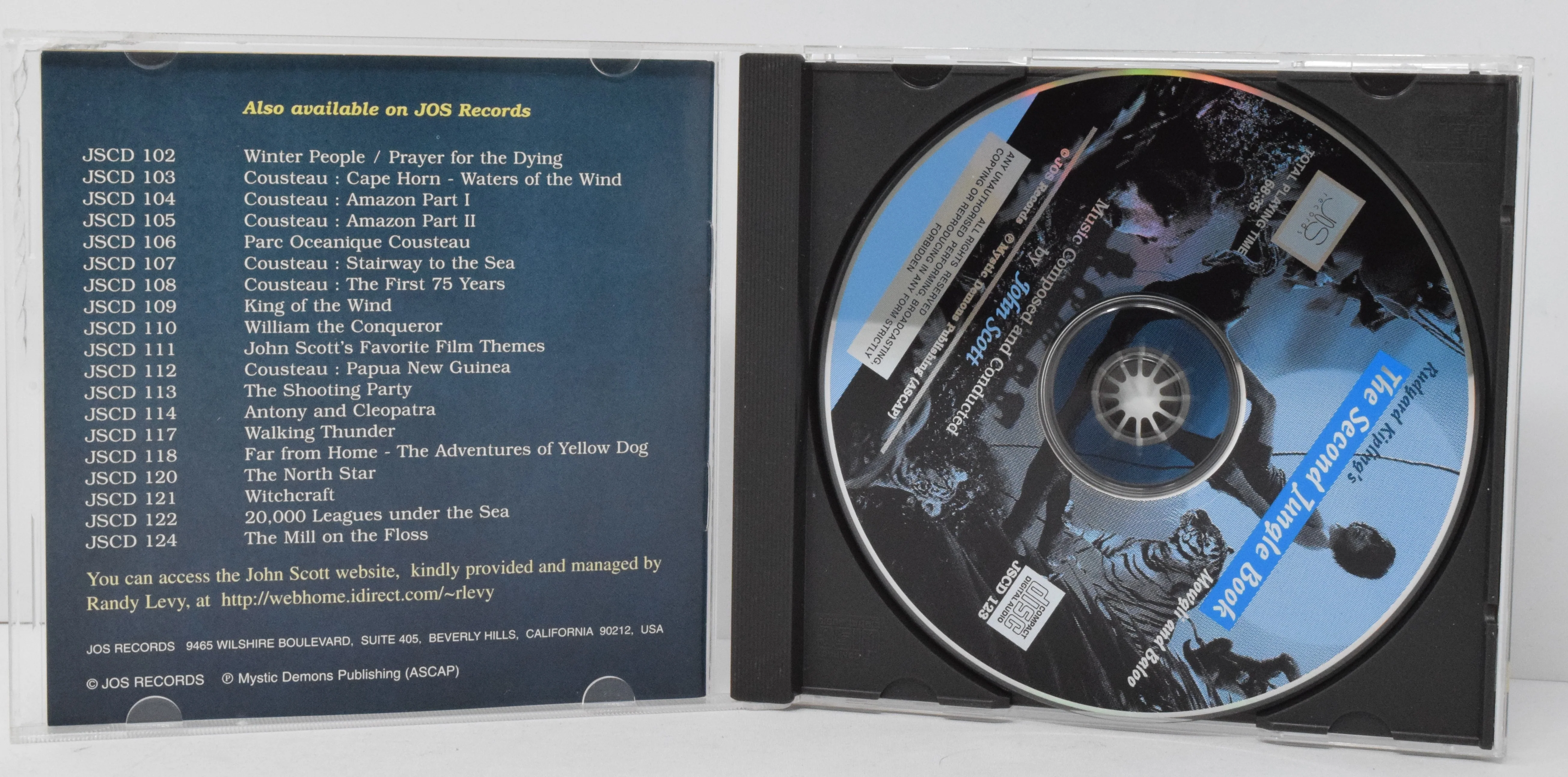 The Second Jungle Book Soundtrack CD John Scott Seattle Symphony JOS - Image 3